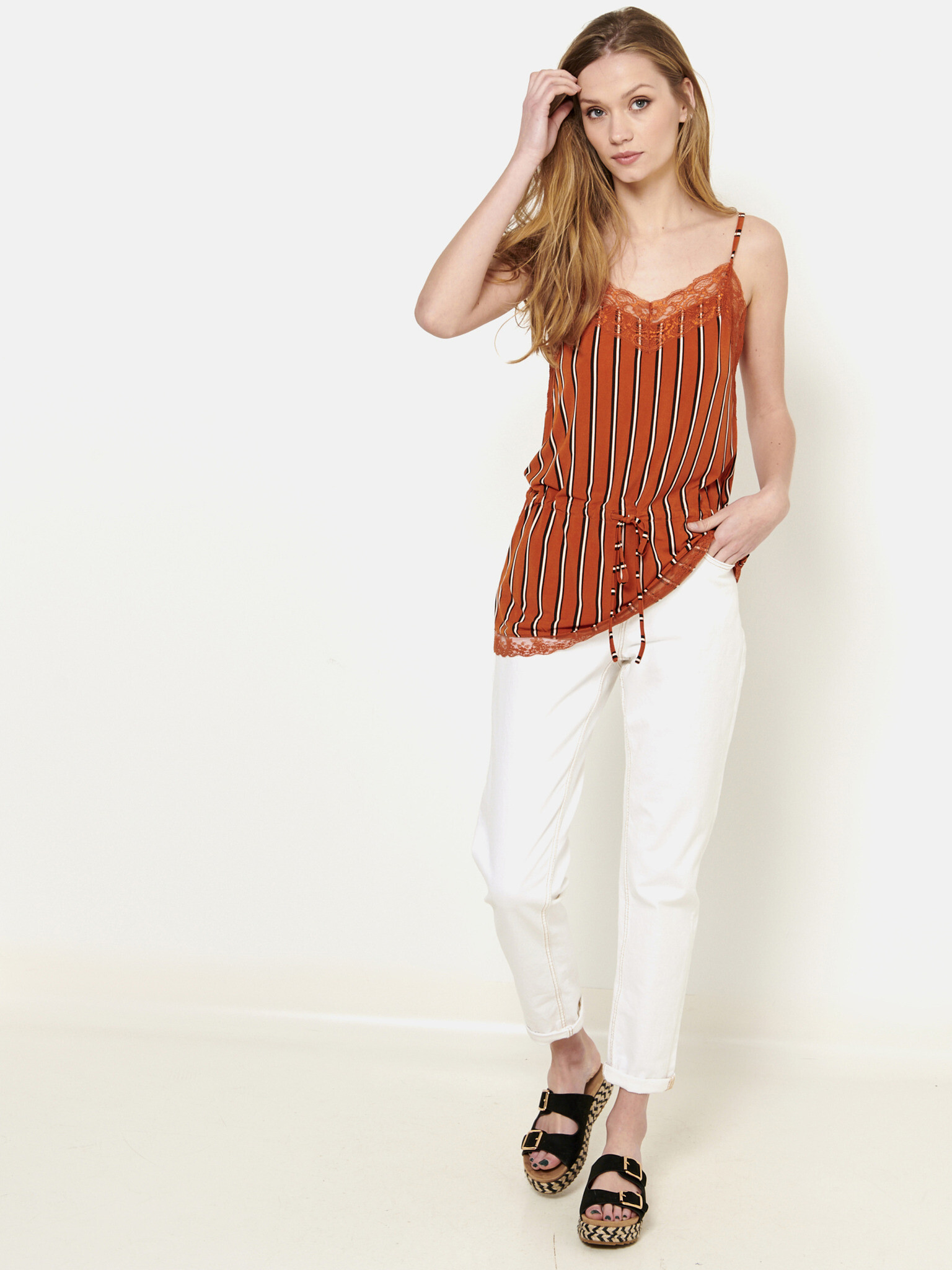 CAMAIEU Blouse Orange - Pepit.gr