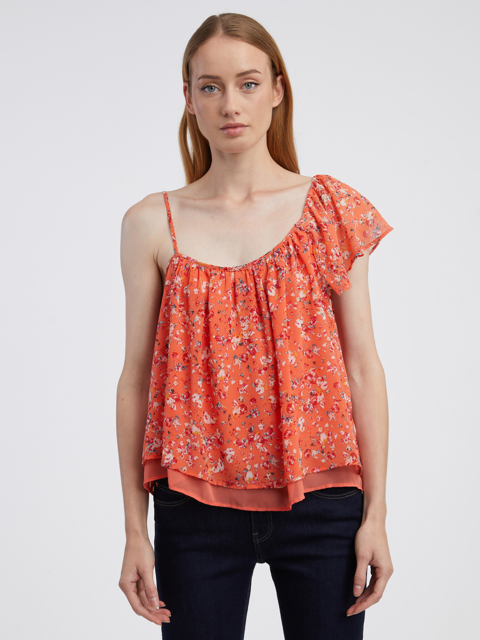 CAMAIEU Blouse Orange - Pepit.gr