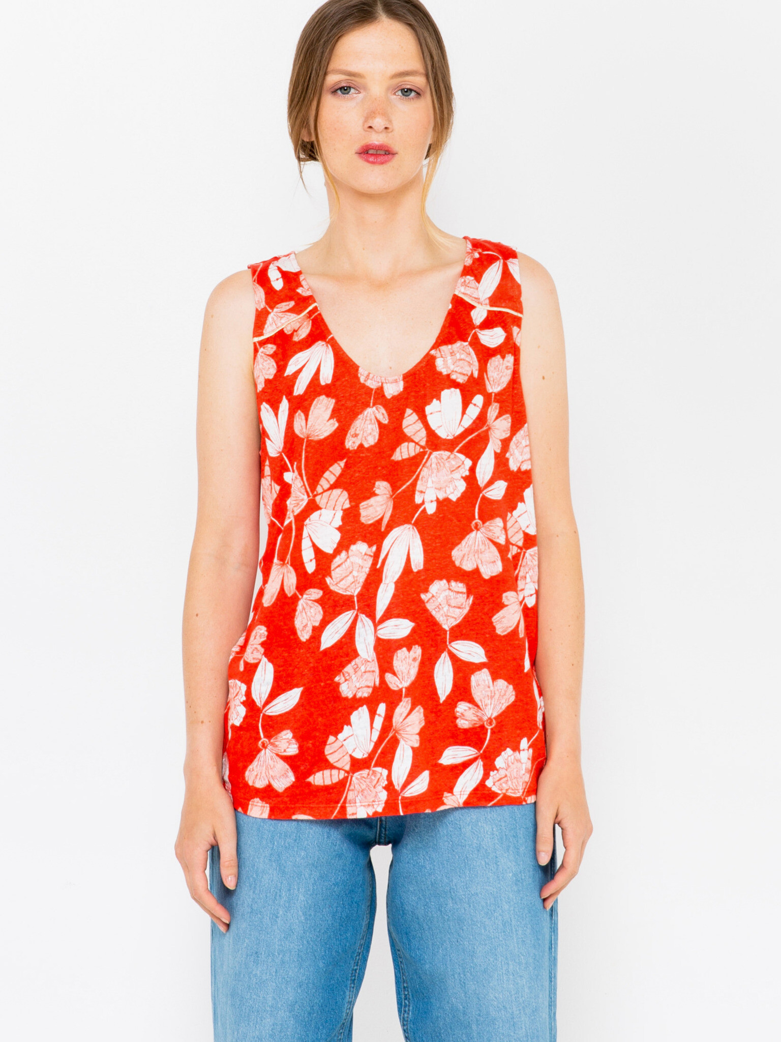 CAMAIEU Blouse Orange - Pepit.gr