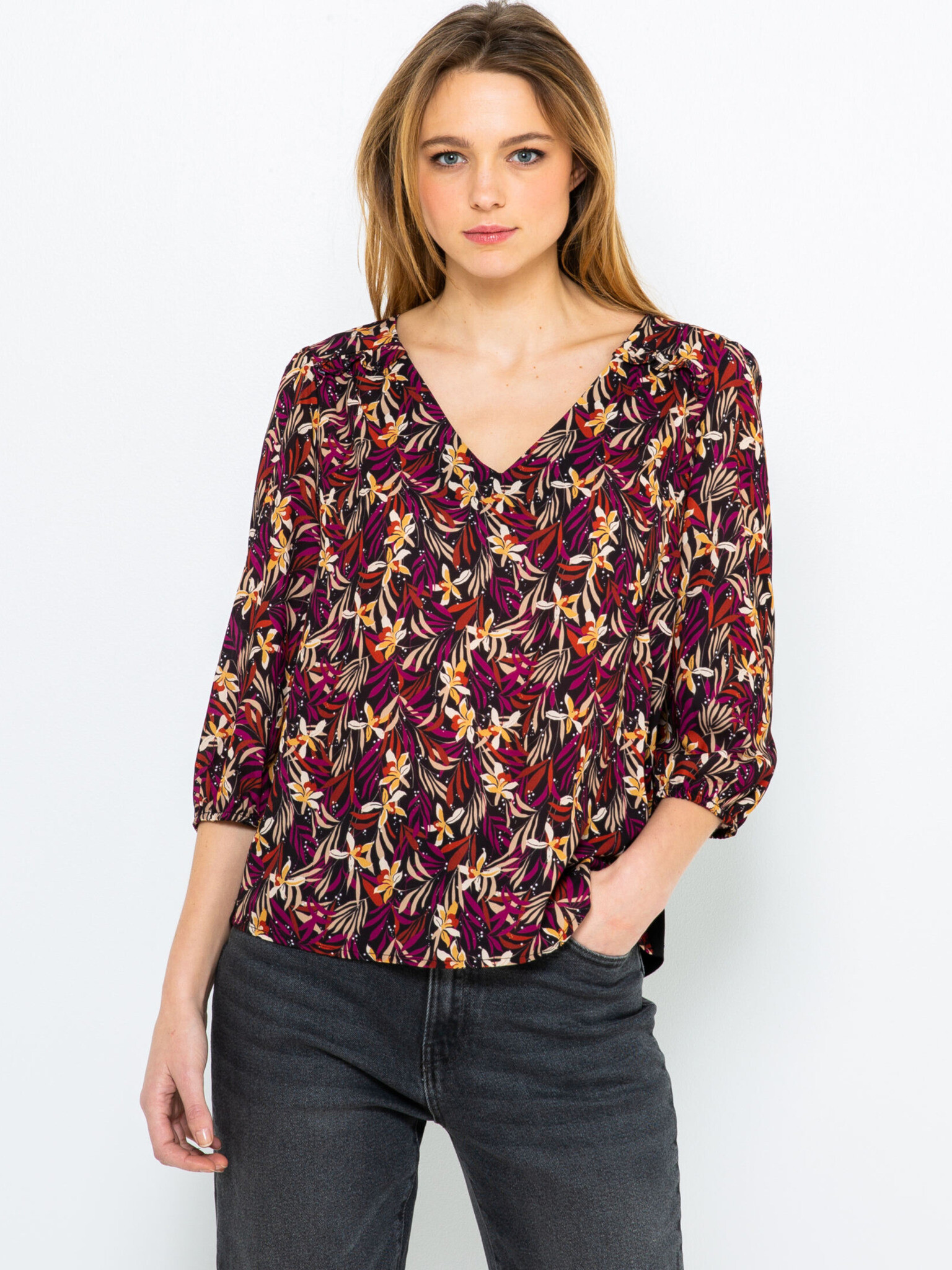 CAMAIEU Blouse Red - Pepit.gr