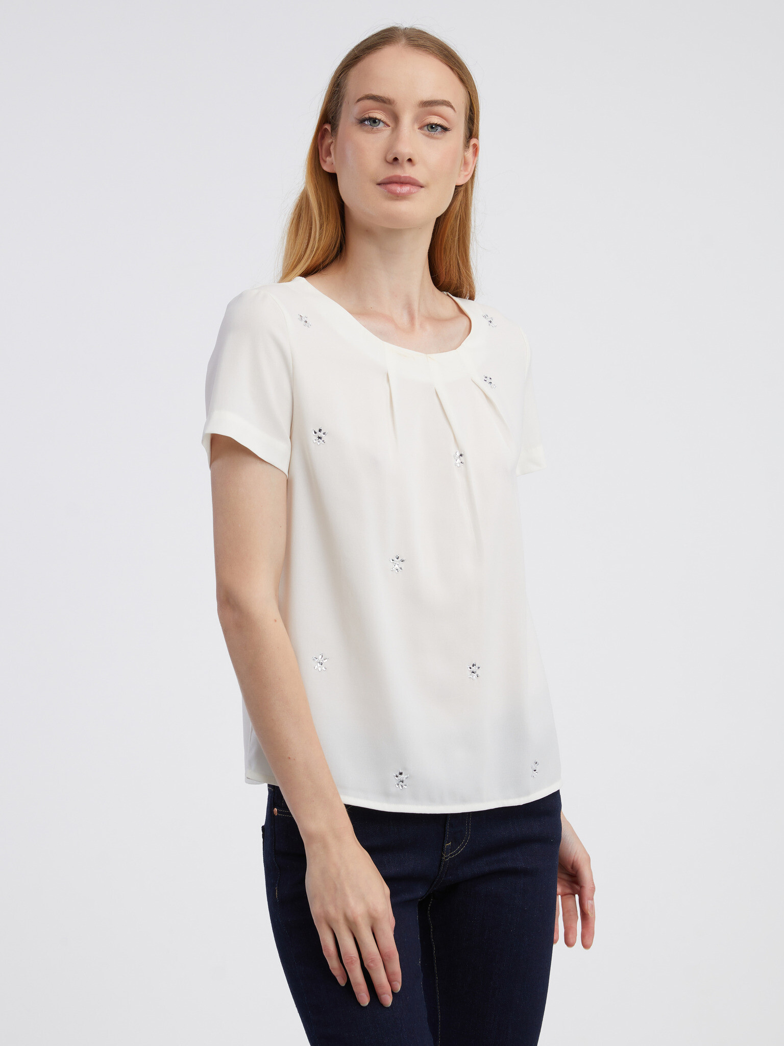 CAMAIEU Blouse White - Pepit.gr