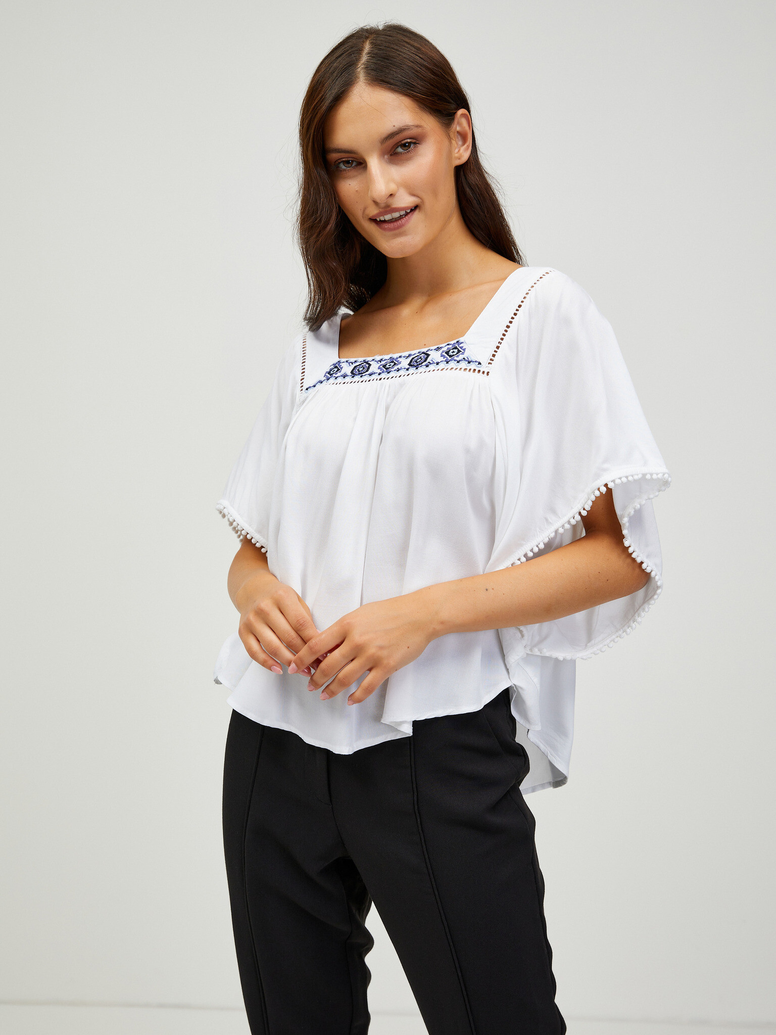 CAMAIEU Blouse White - Pepit.gr