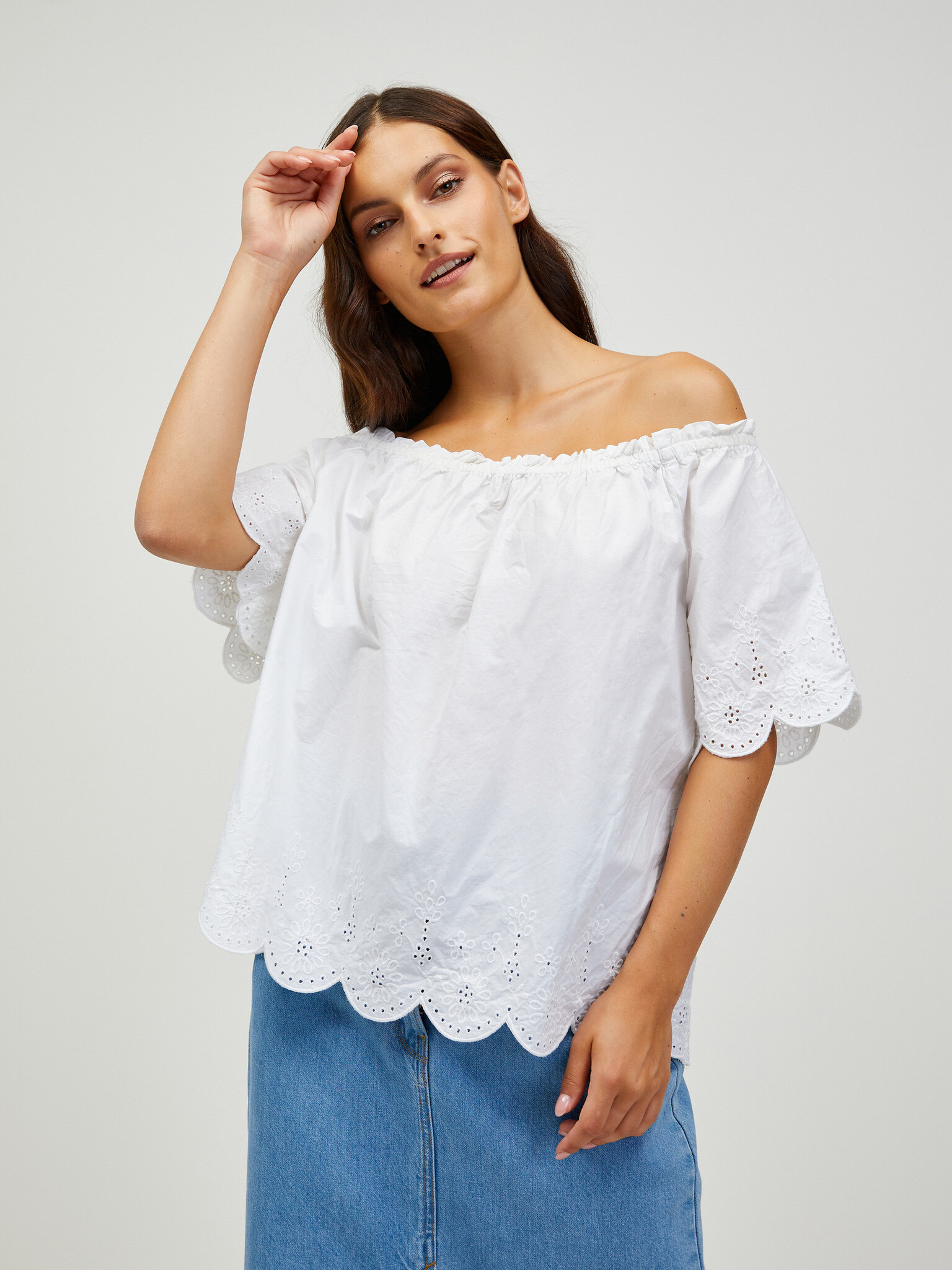 CAMAIEU Blouse White - Pepit.gr