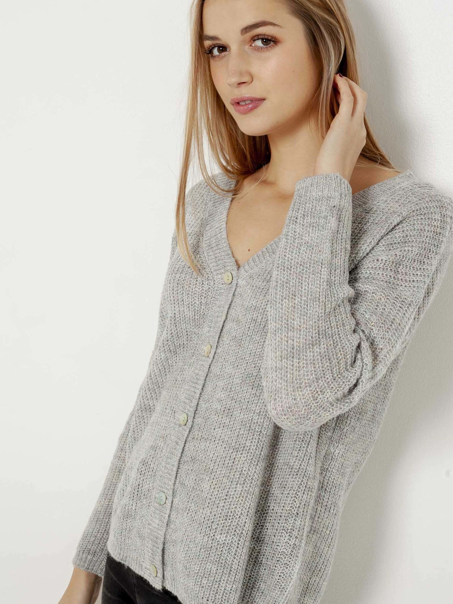 CAMAIEU Cardigan Grey - Pepit.gr