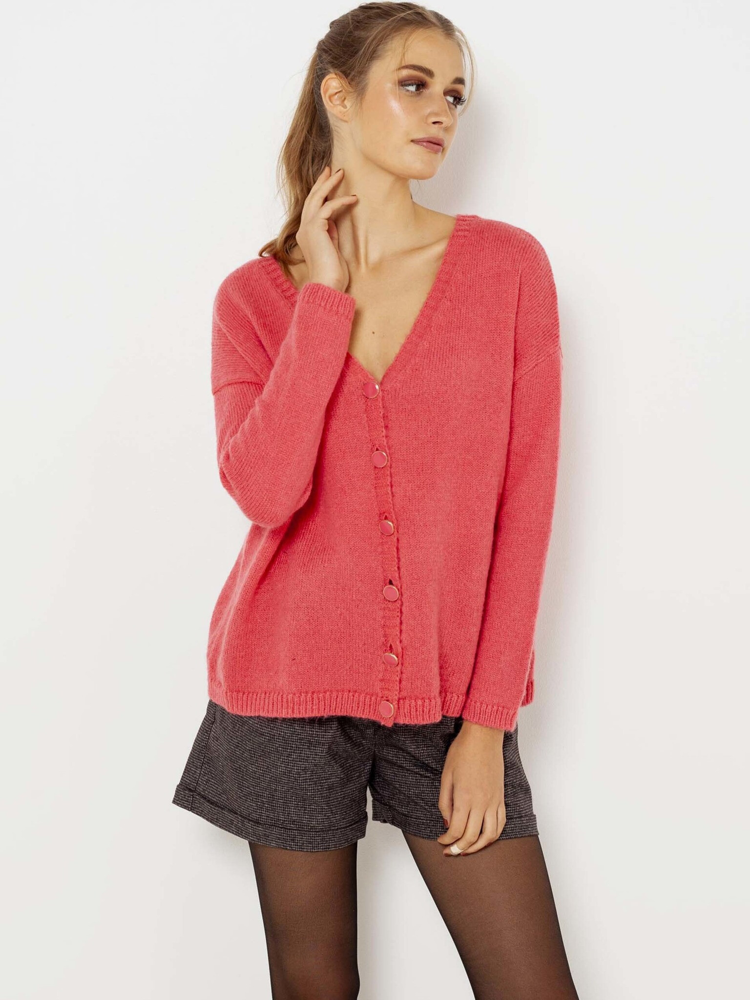 CAMAIEU Cardigan Red - Pepit.gr