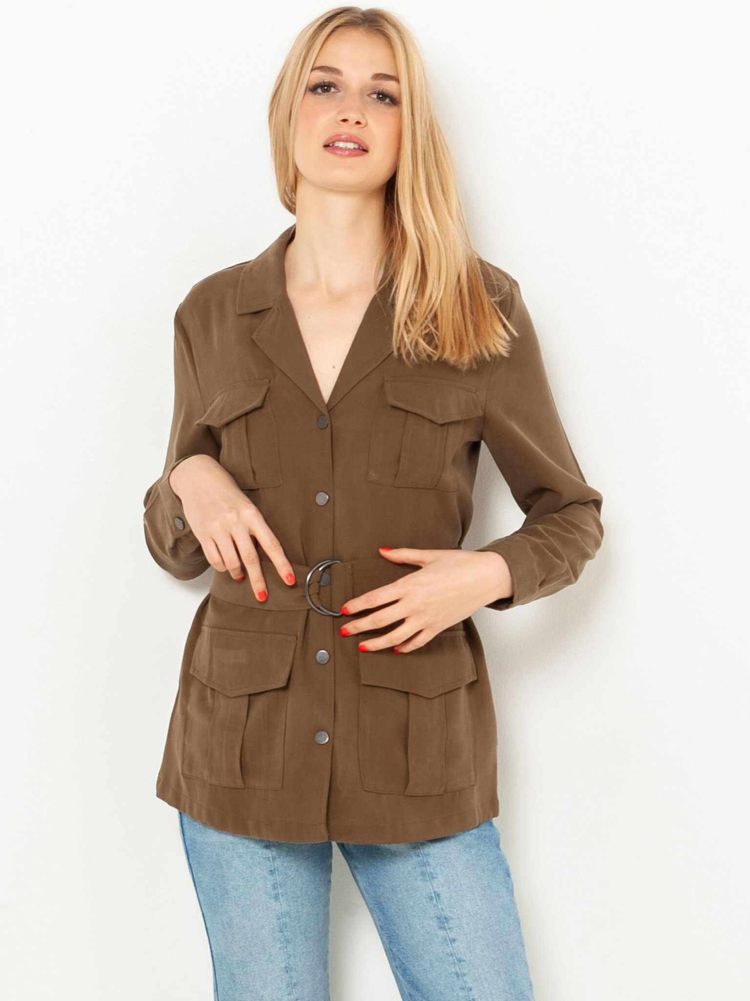 CAMAIEU Coat Brown - Pepit.gr