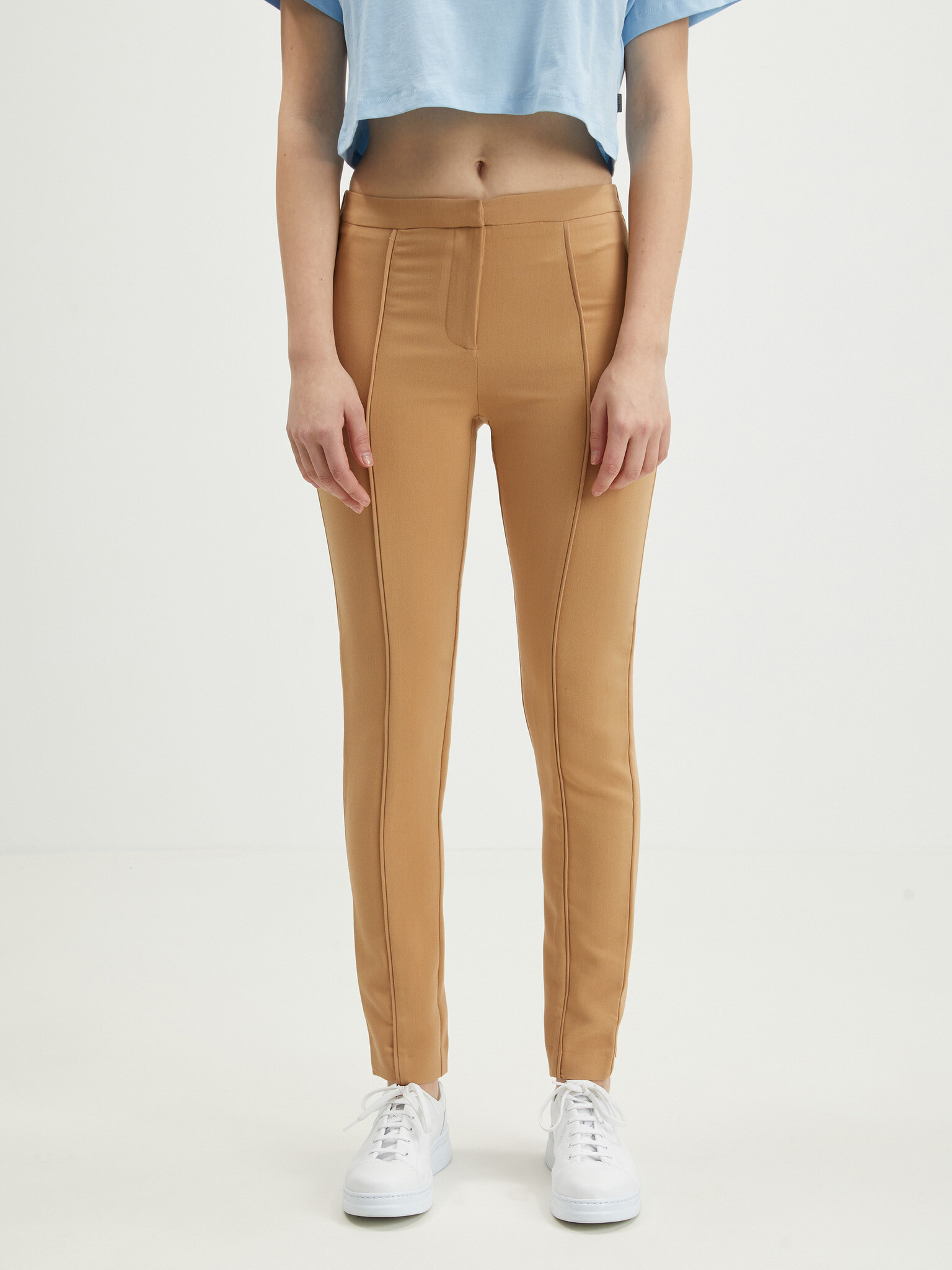 CAMAIEU Trousers Brown - Pepit.gr