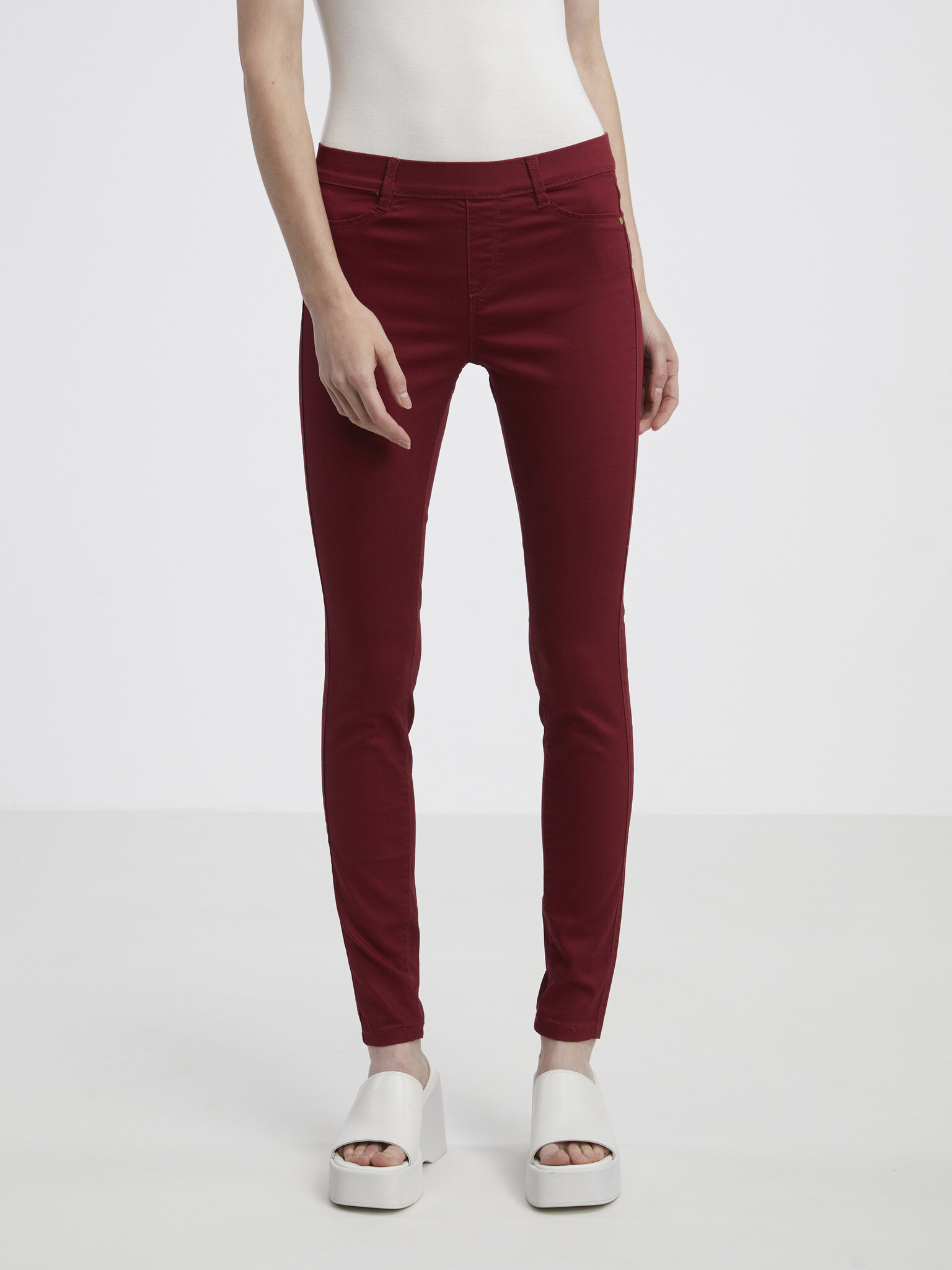 CAMAIEU Trousers Red - Pepit.gr