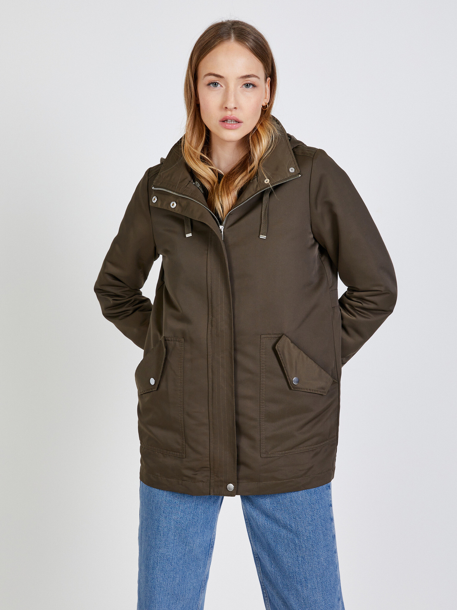 CAMAIEU Winter jacket Brown - Pepit.gr