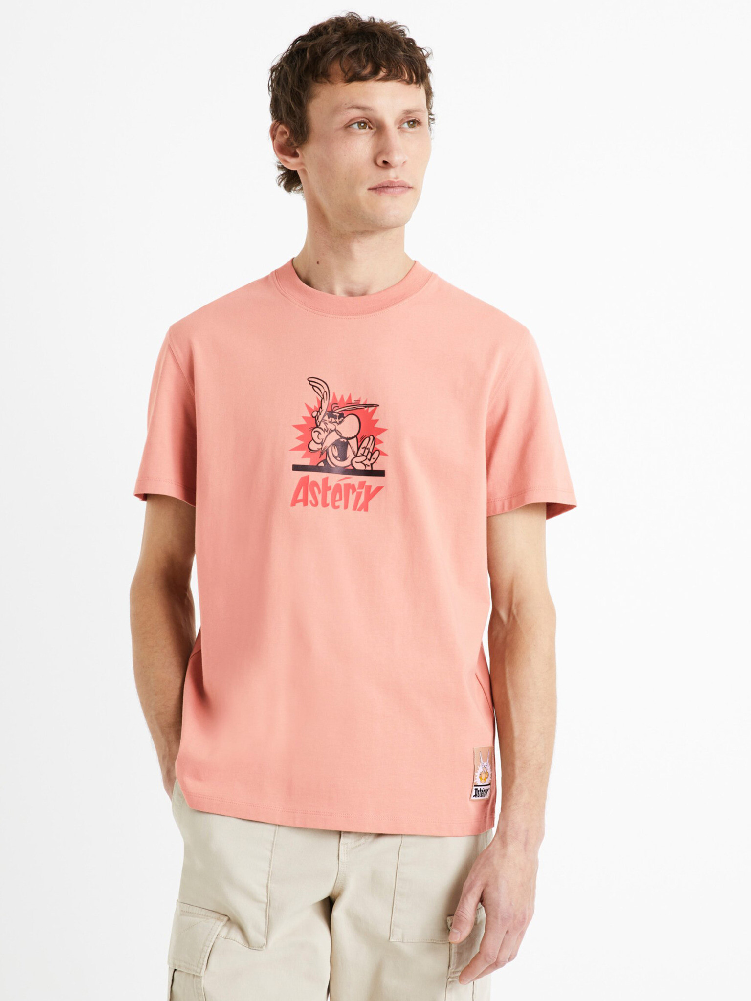 Celio Asterix T-shirt Pink - Pepit.gr