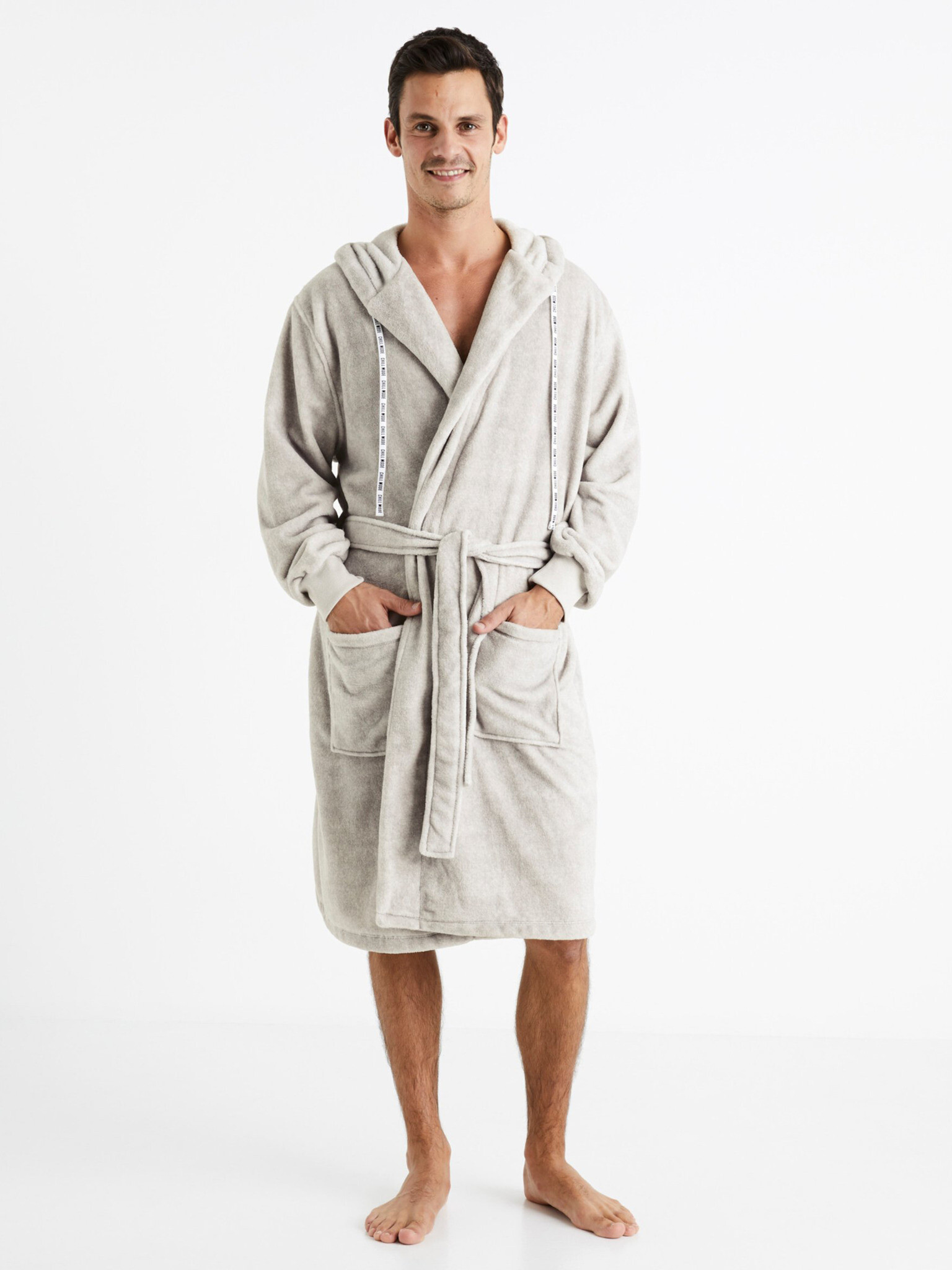 Celio Bathrobe Grey - Pepit.gr