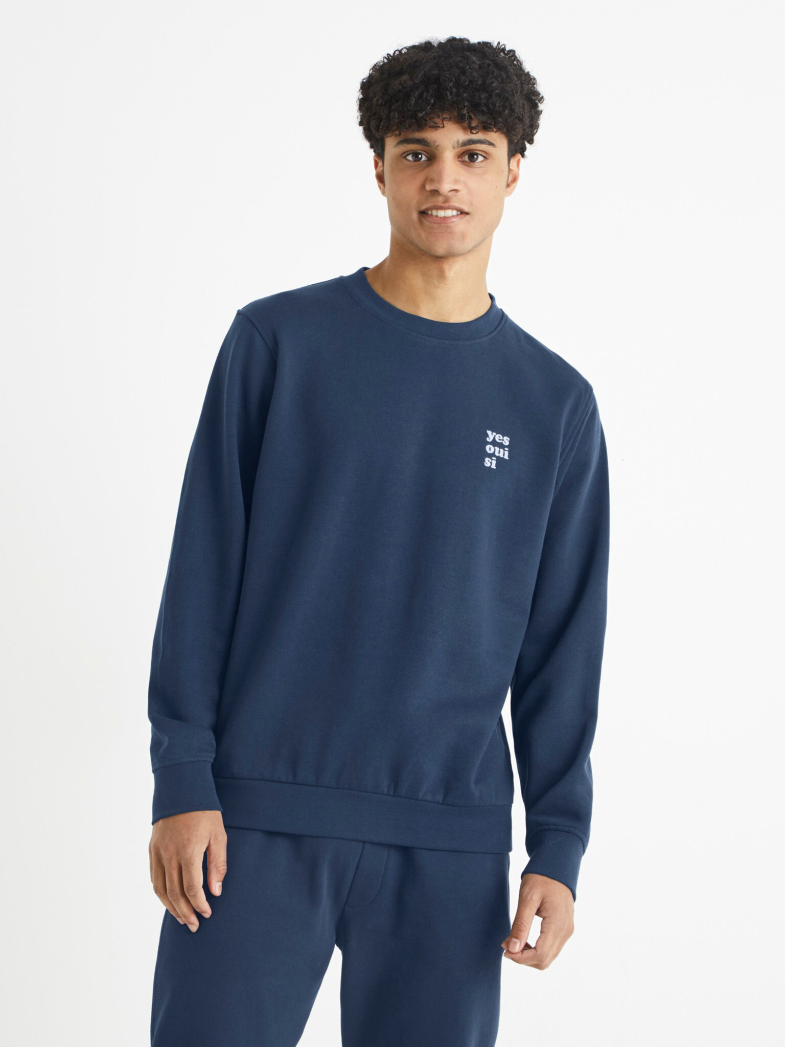 Celio Beprix Sweatshirt Blue - Pepit.gr