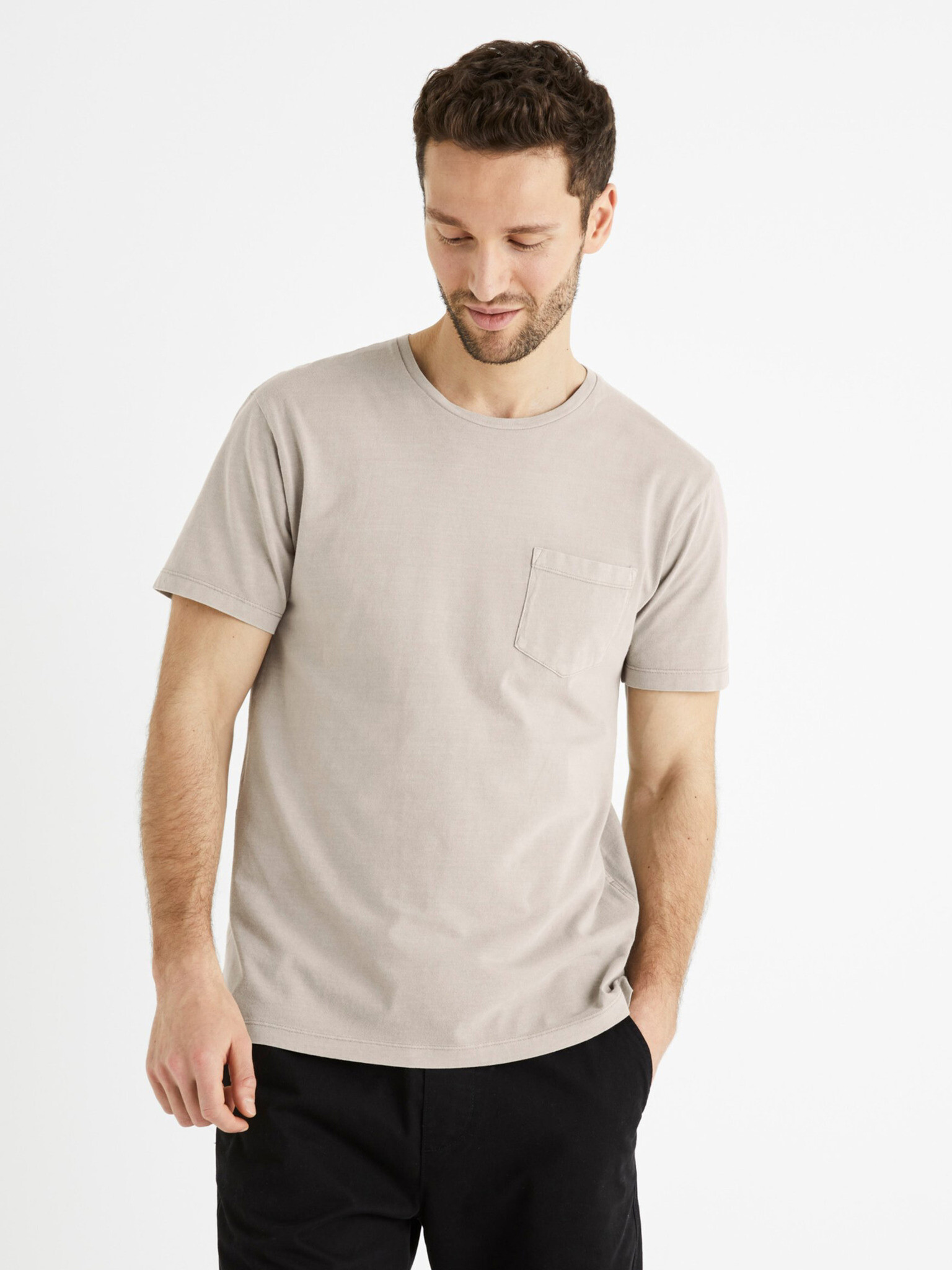 Celio Bewash T-shirt Grey - Pepit.gr