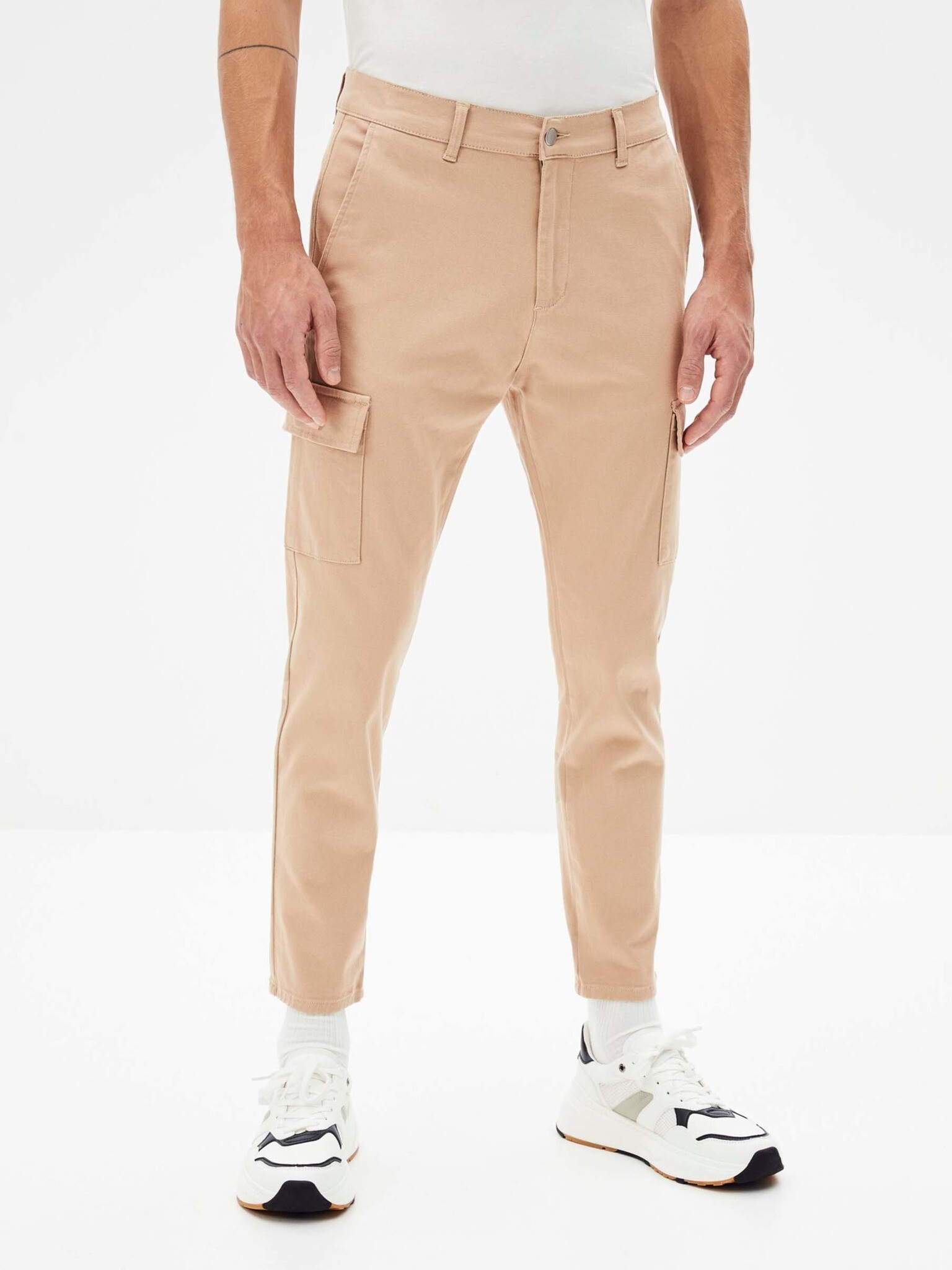 Celio Cargo Ronar Trousers Beige - Pepit.gr