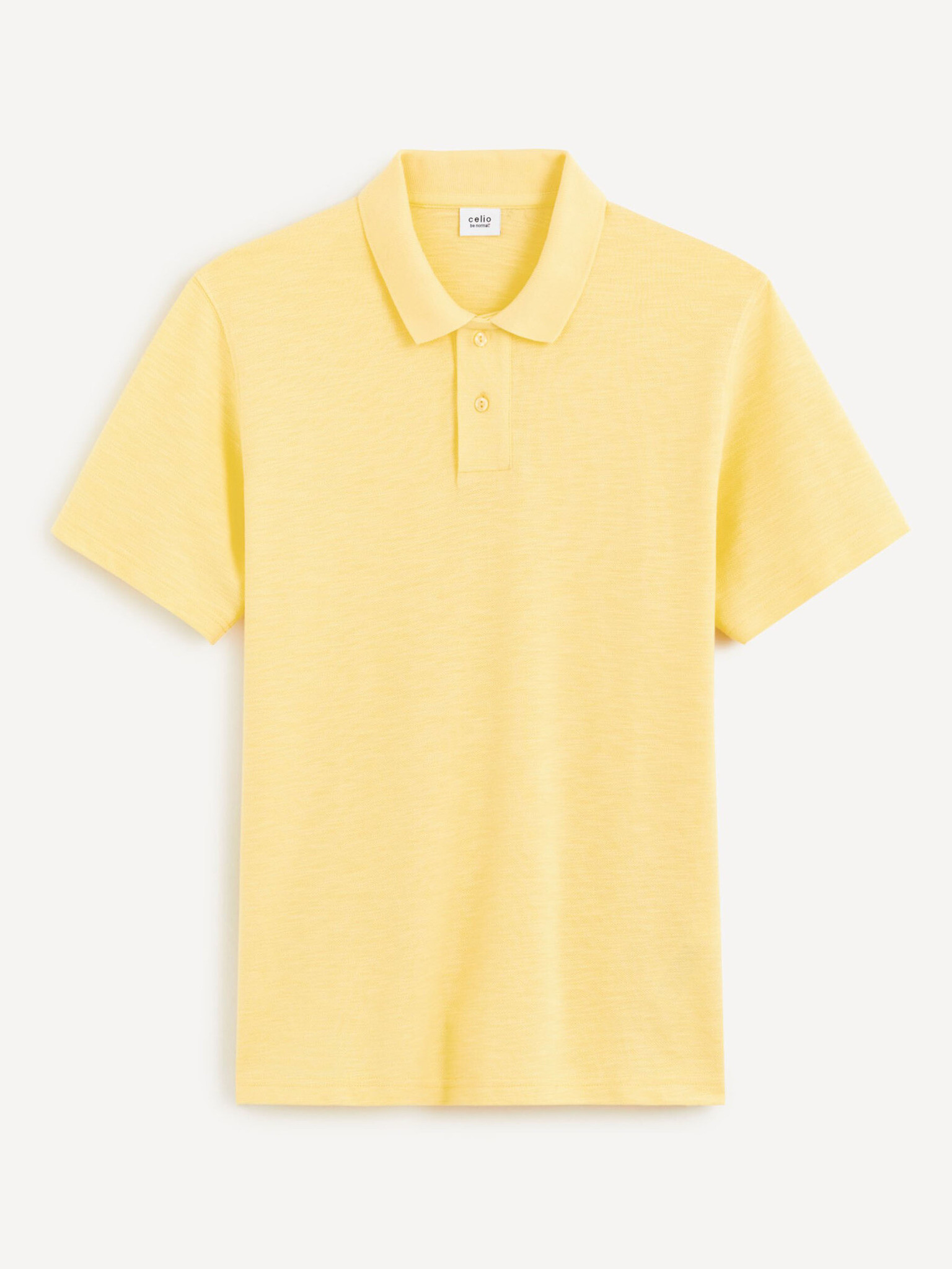 Celio Cesunny Polo Shirt Yellow - Pepit.gr