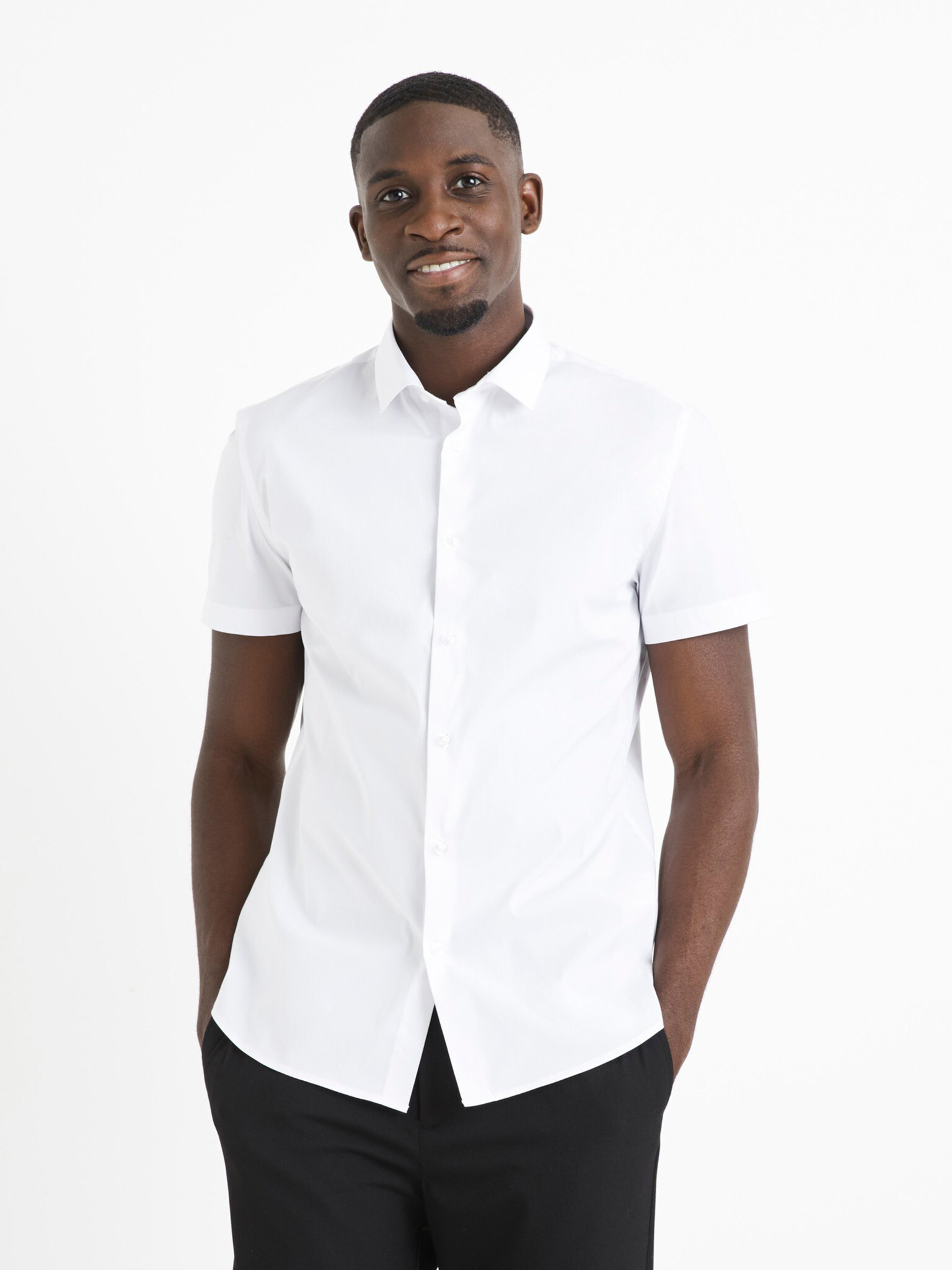 Celio Daslim Shirt White - Pepit.gr