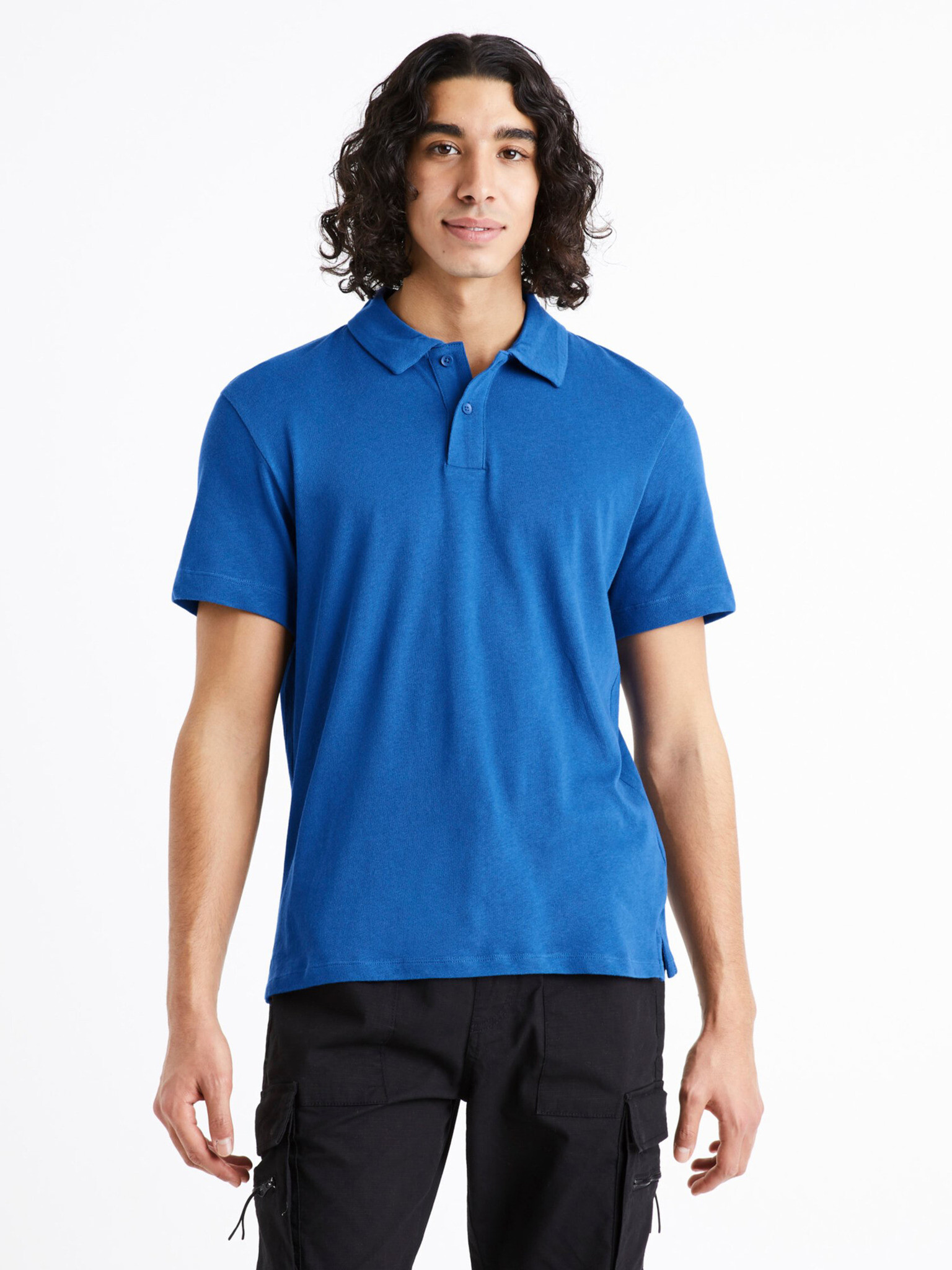 Celio Dechris Polo Shirt Blue - Pepit.gr