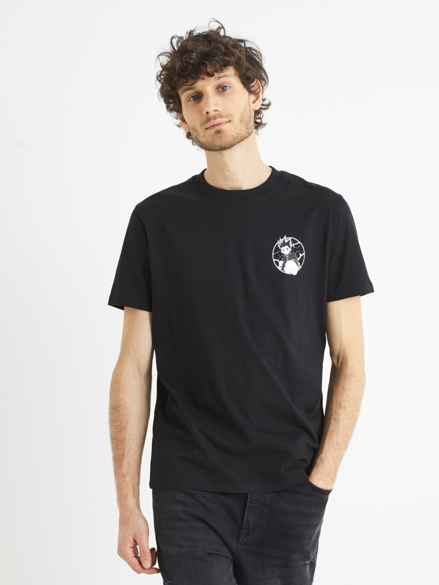 Celio Hunter x Hunter T-shirt Black - Pepit.gr