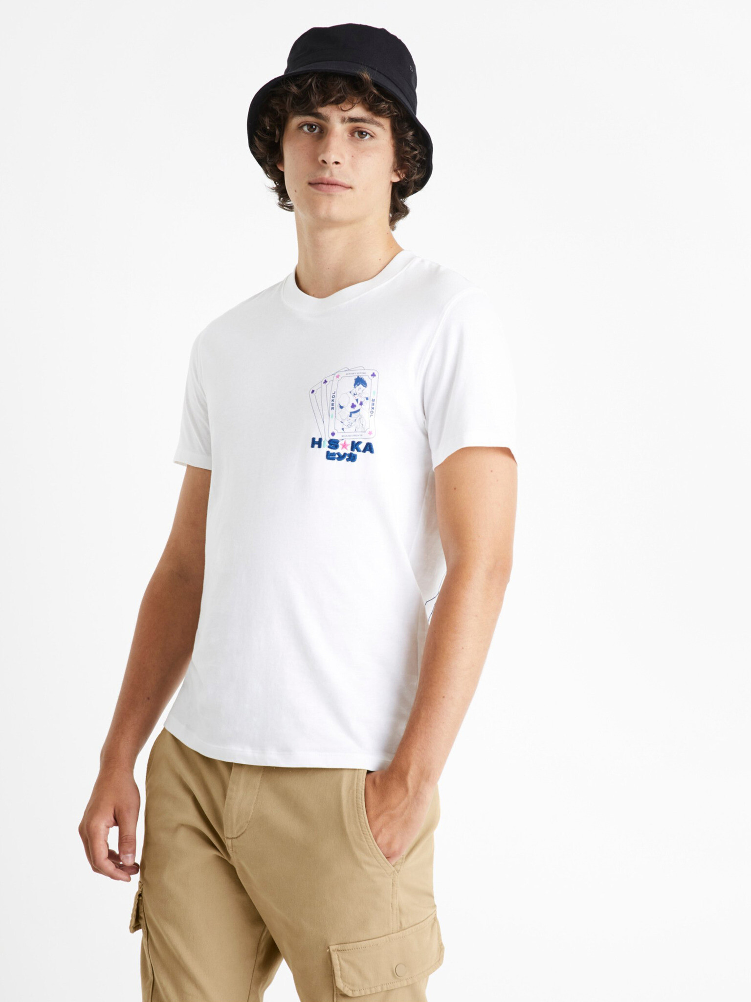 Celio Hunter x Hunter T-shirt White - Pepit.gr