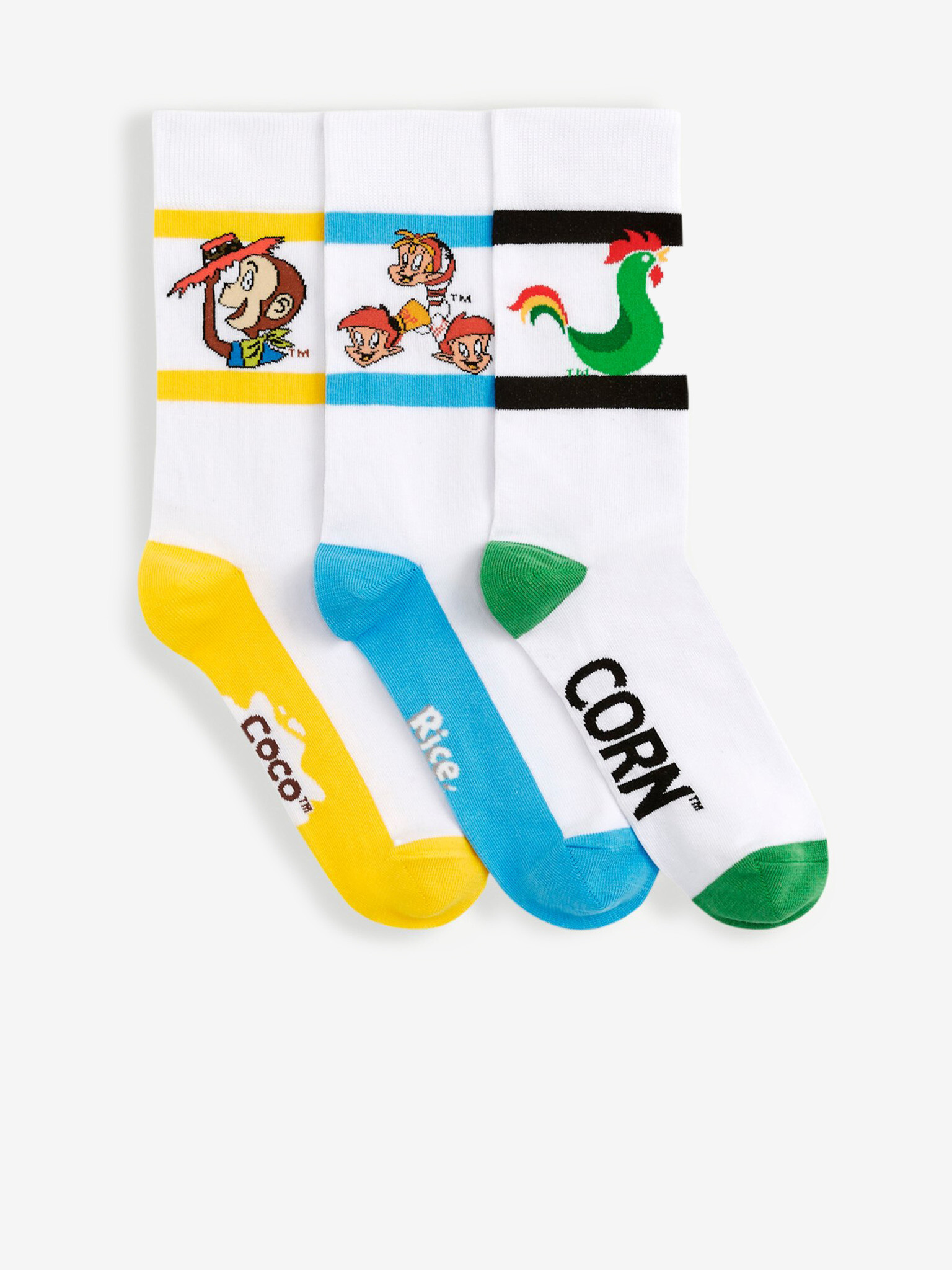 Celio Kellogg's Set of 3 pairs of socks White - Pepit.gr