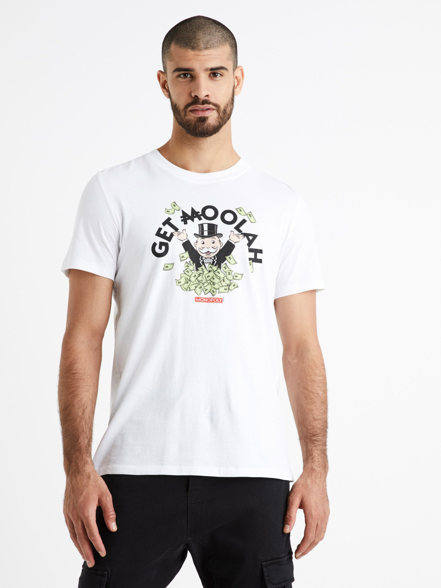 Celio Monopoly T-shirt White - Pepit.gr