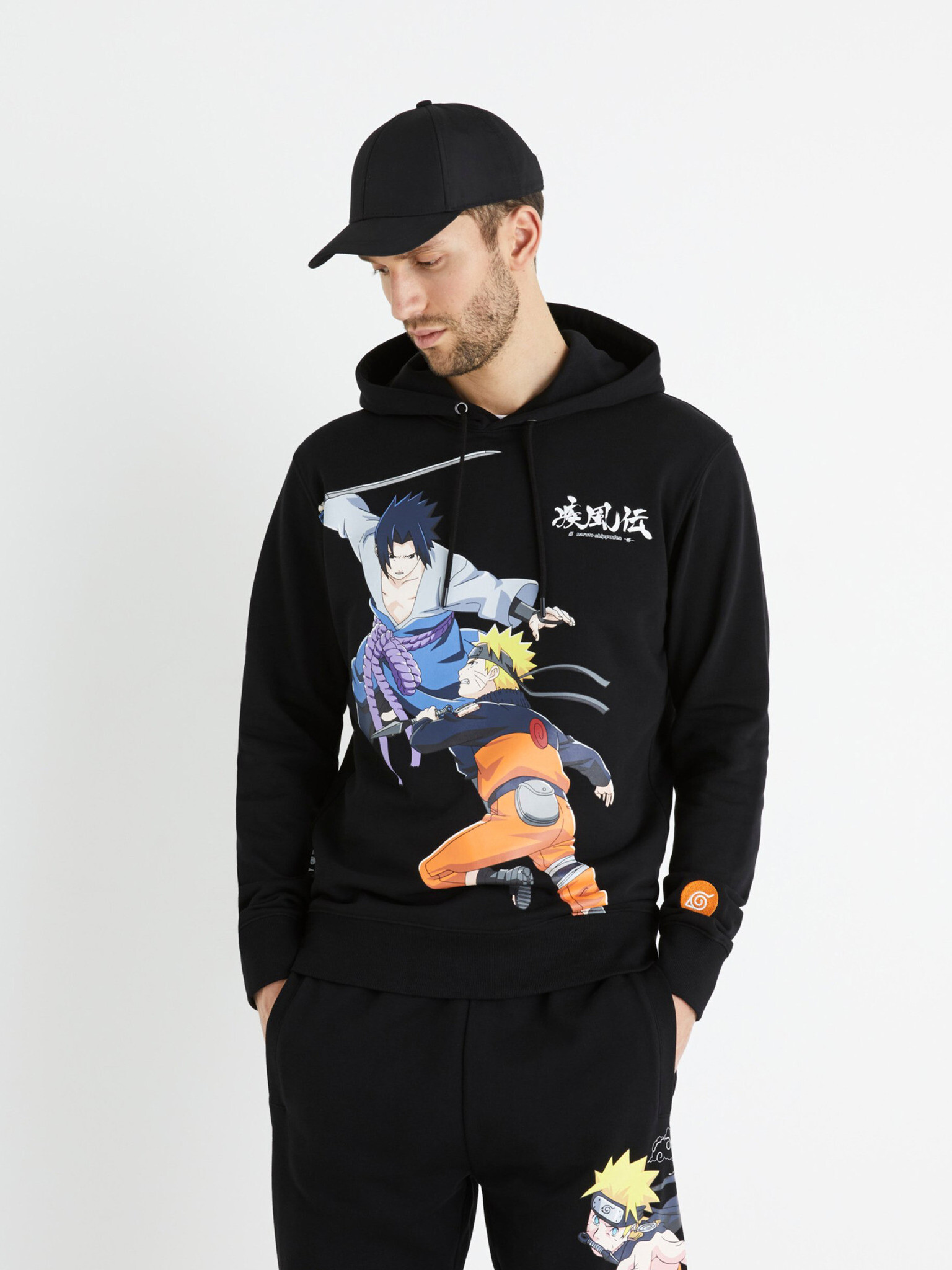 Celio Naruto Shippuden Sweatshirt Black - Pepit.gr