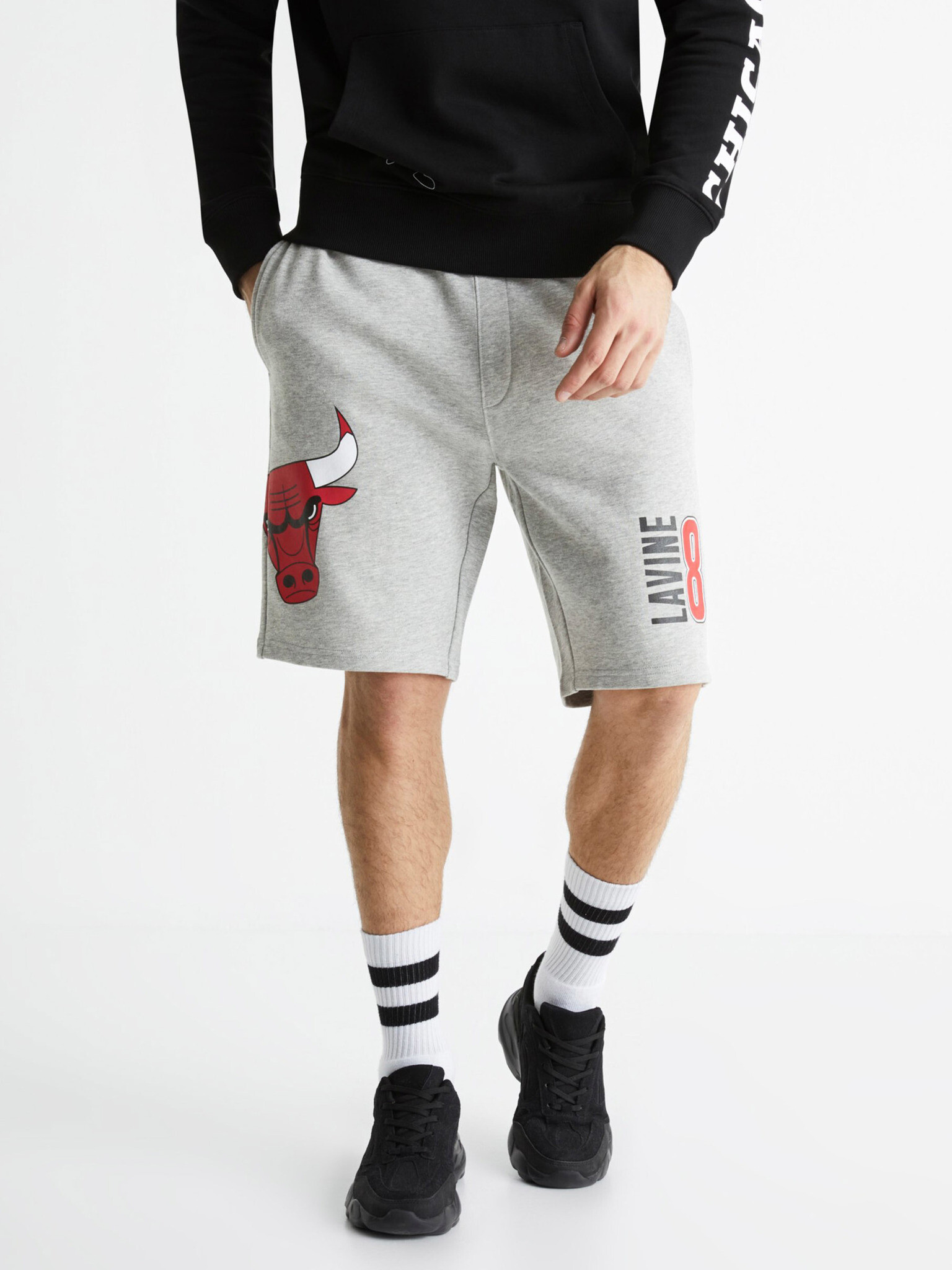 Celio NBA Chicago Bulls Short pants Grey - Pepit.gr