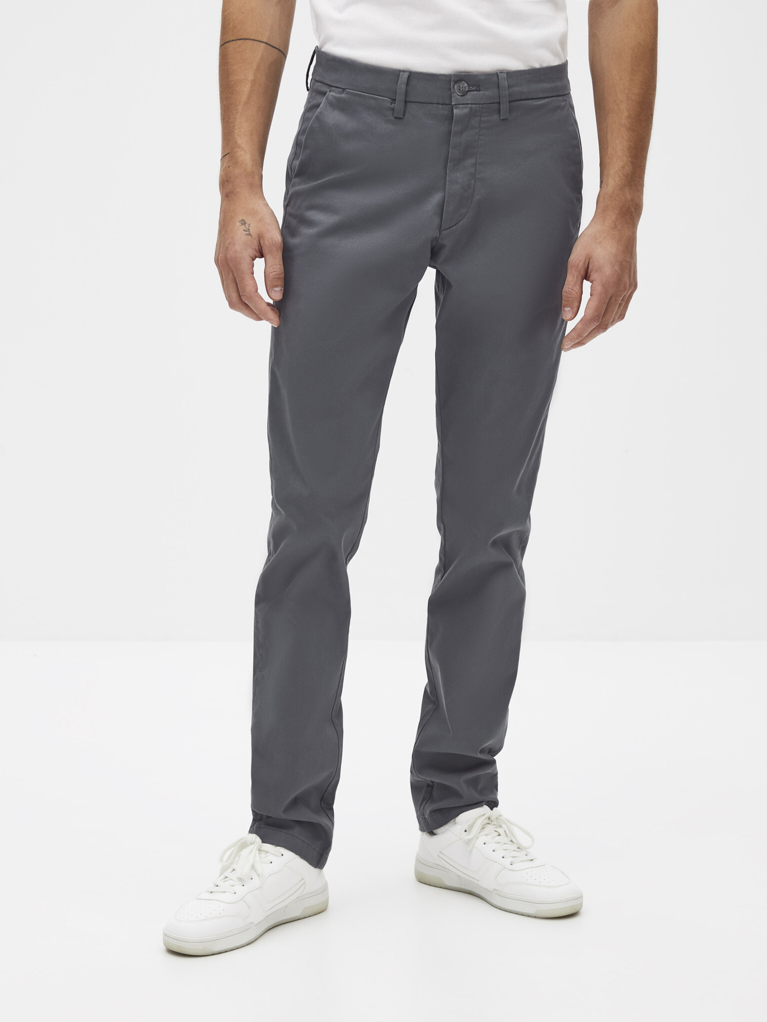 Celio Pobelt Chino Trousers Grey - Pepit.gr