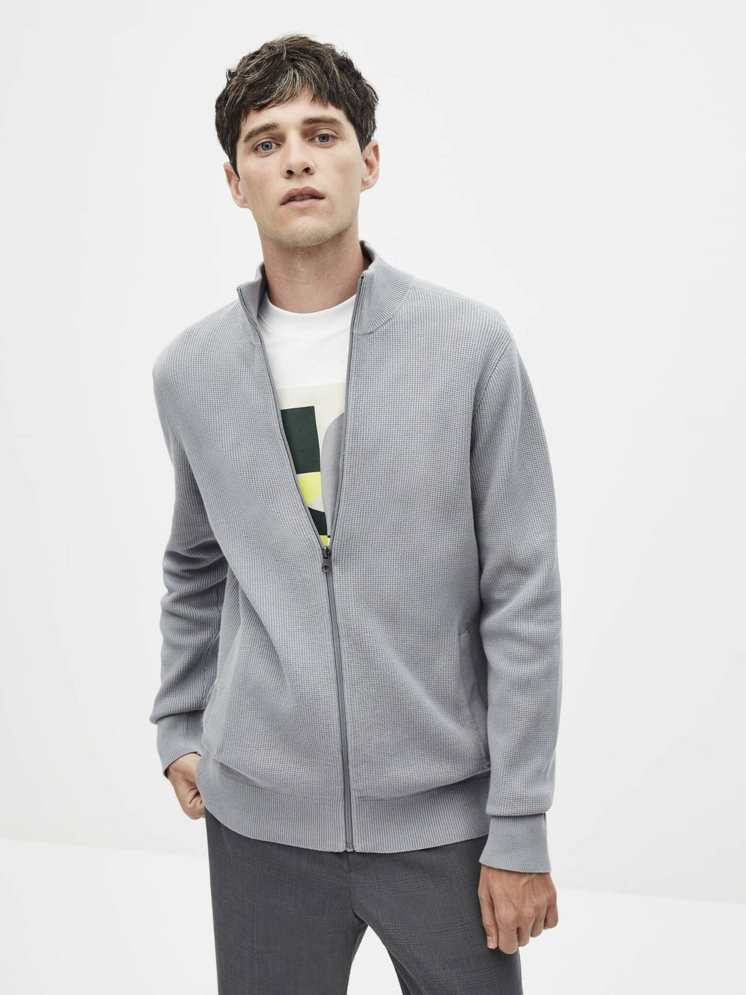 Celio Sewoof Sweater Grey - Pepit.gr