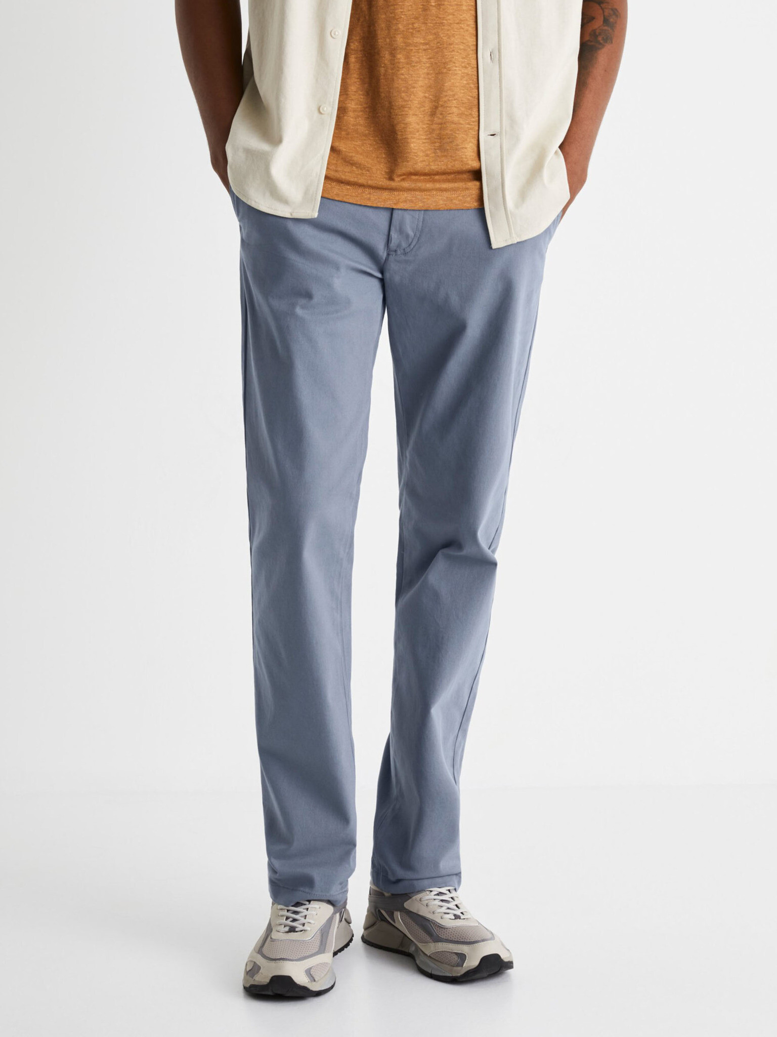 Celio Tohenri Chino Trousers Blue - Pepit.gr