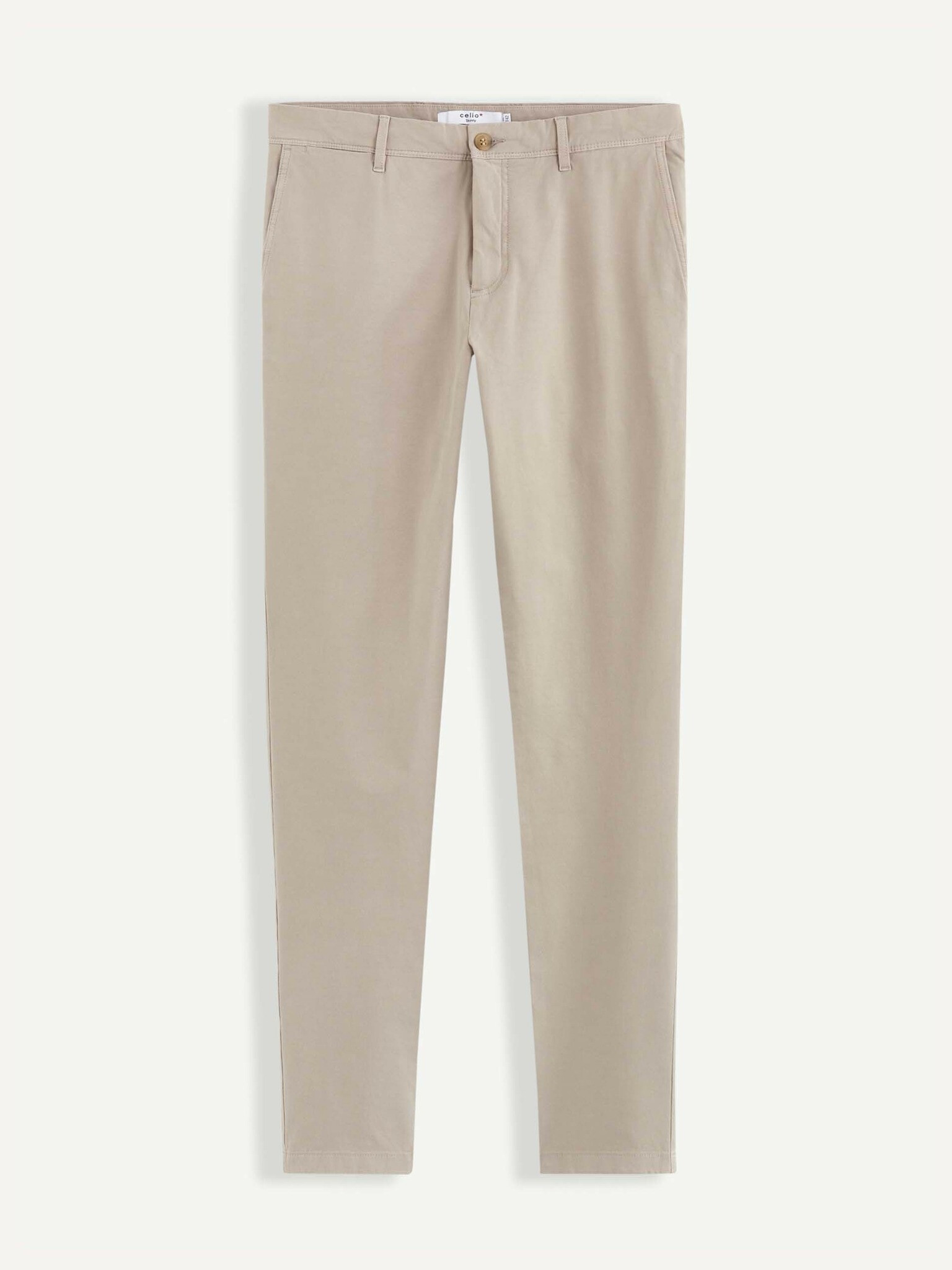 Celio Trousers Beige - Pepit.gr