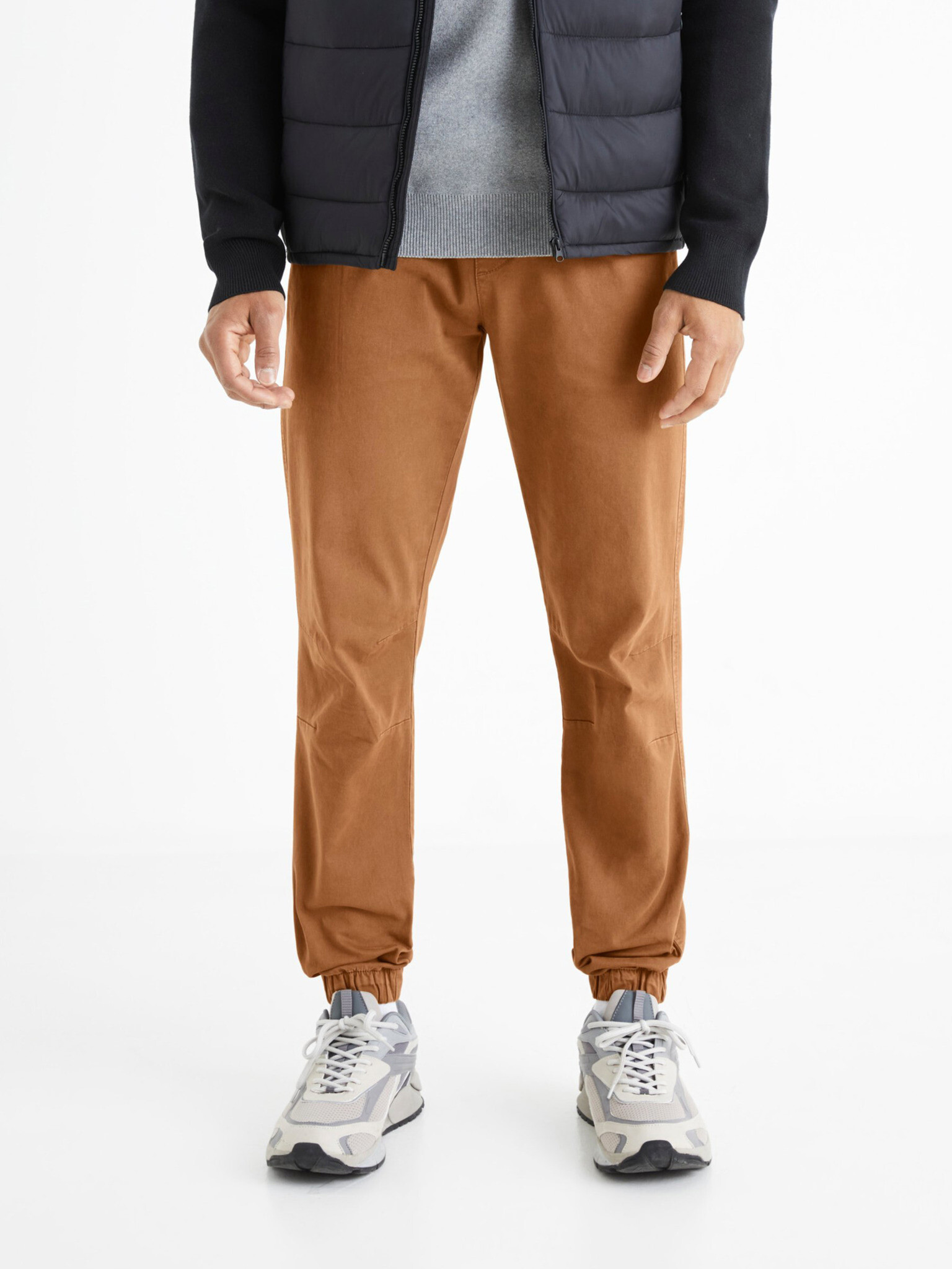 Celio Trousers Brown - Pepit.gr