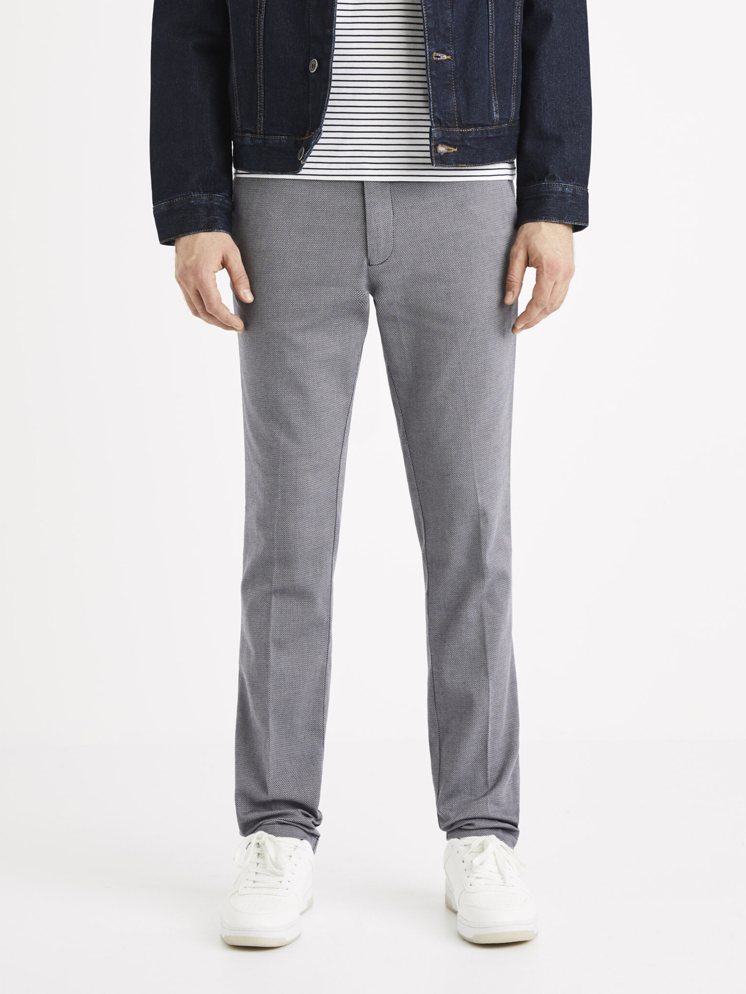 Celio Trousers Grey - Pepit.gr