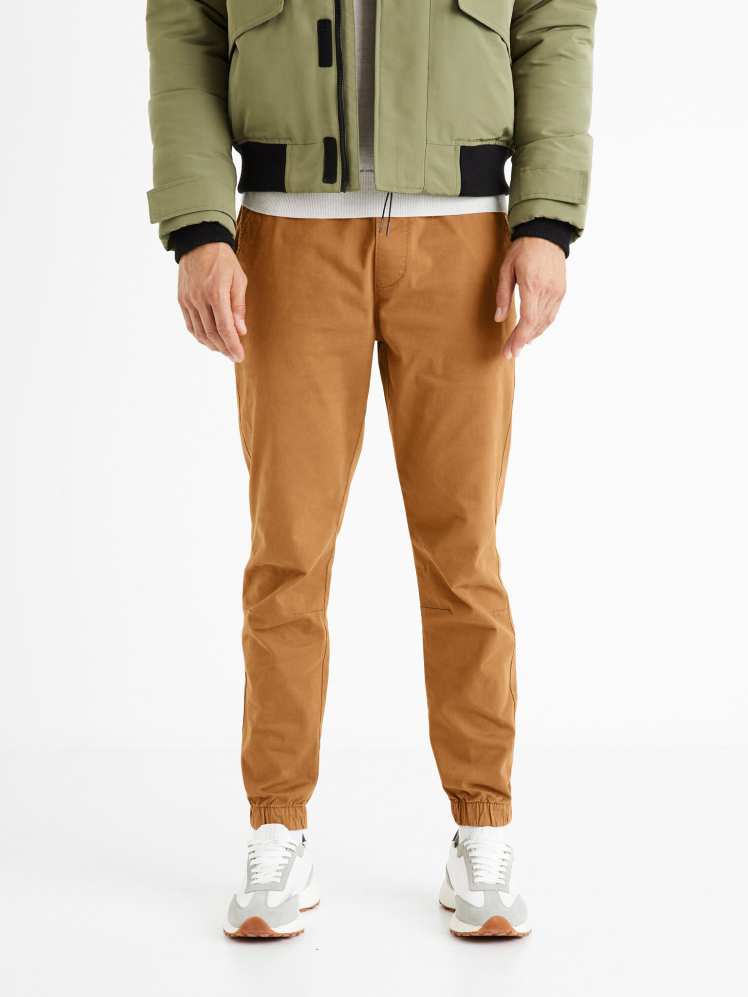 Celio Voyage Trousers Brown - Pepit.gr