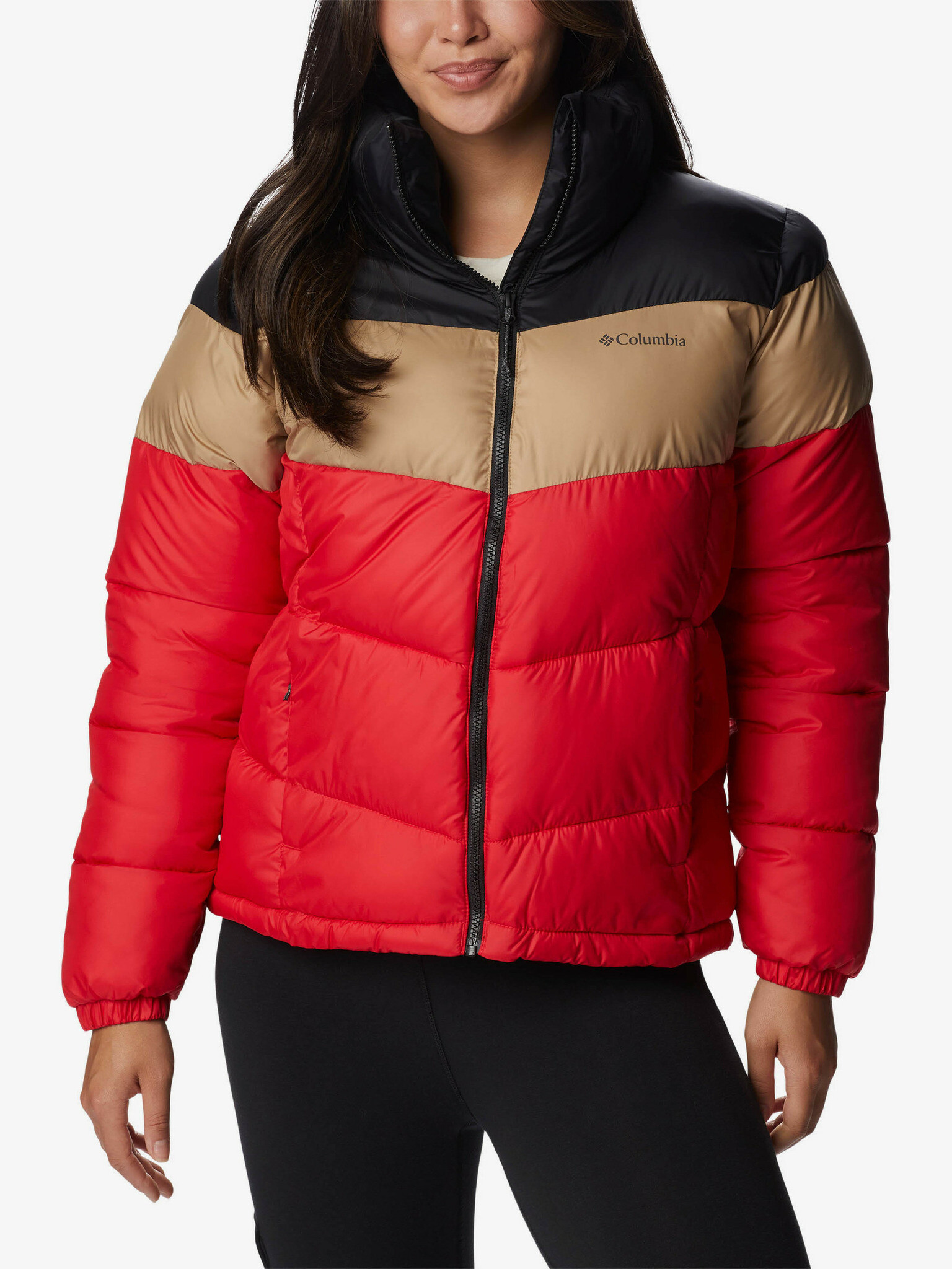 Columbia Puffect Winter jacket Red - Pepit.gr