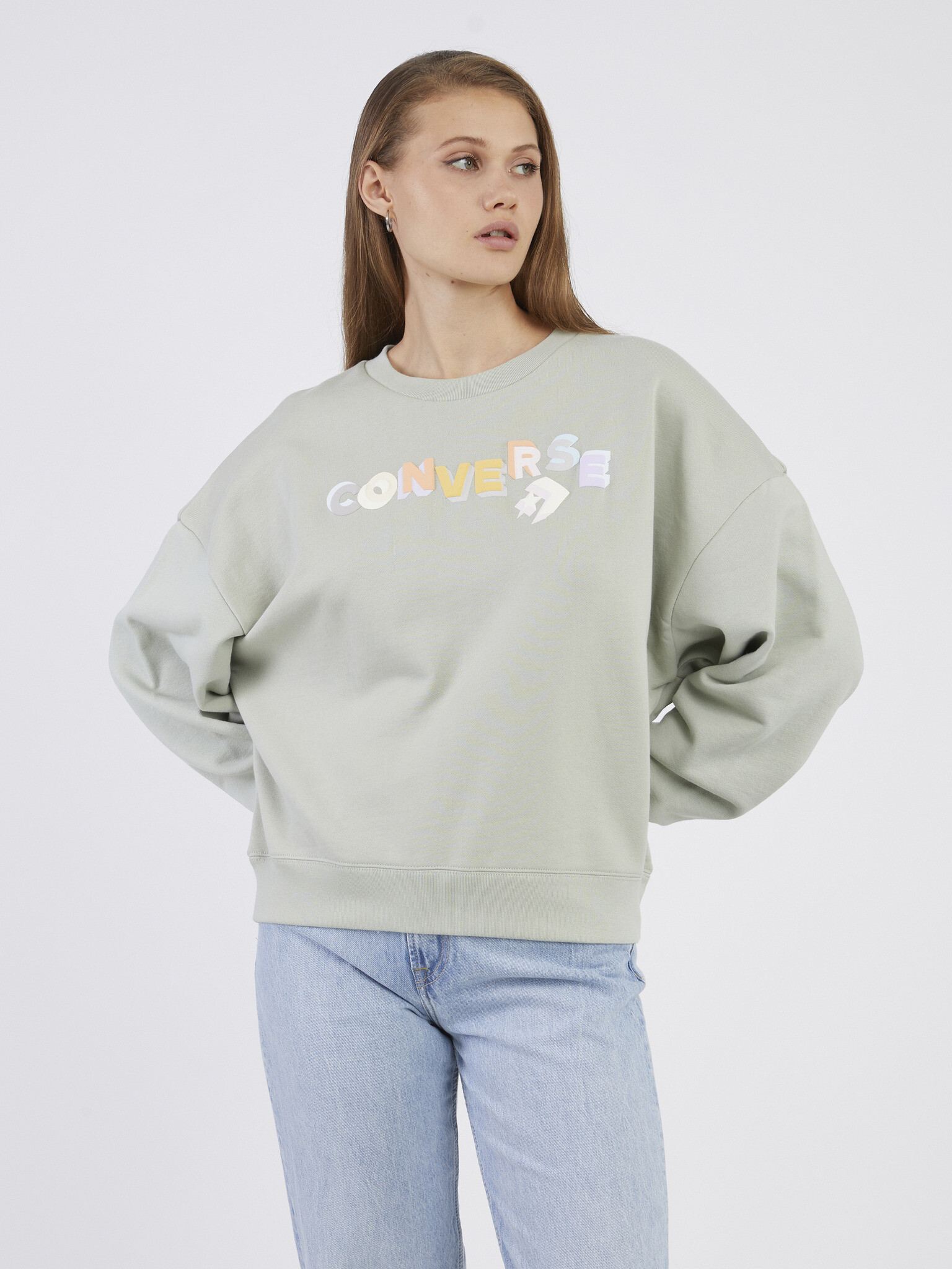 Converse Sweatshirt Green - Pepit.gr