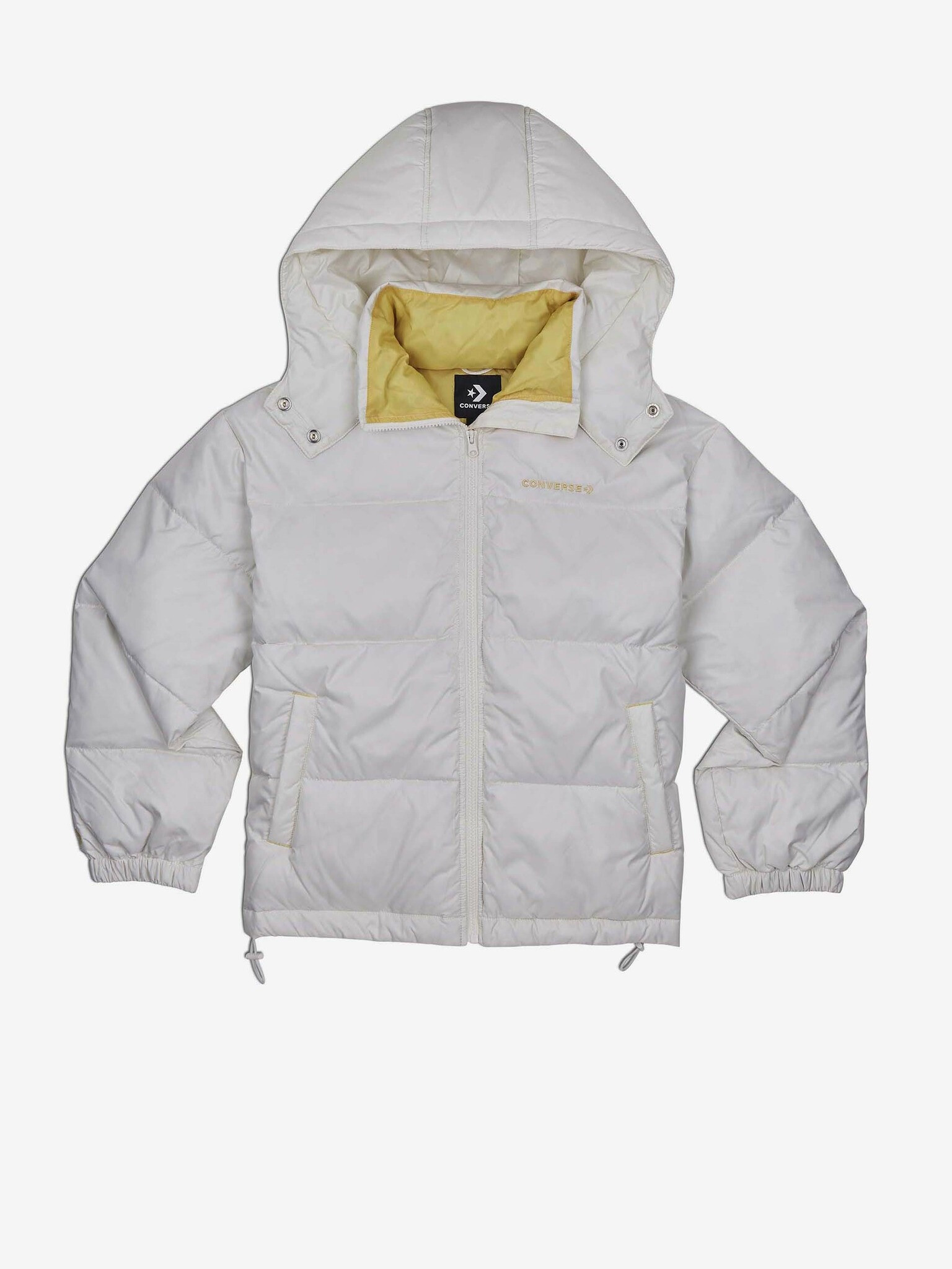 Converse Waist Length Down Jacket Winter jacket White - Pepit.gr