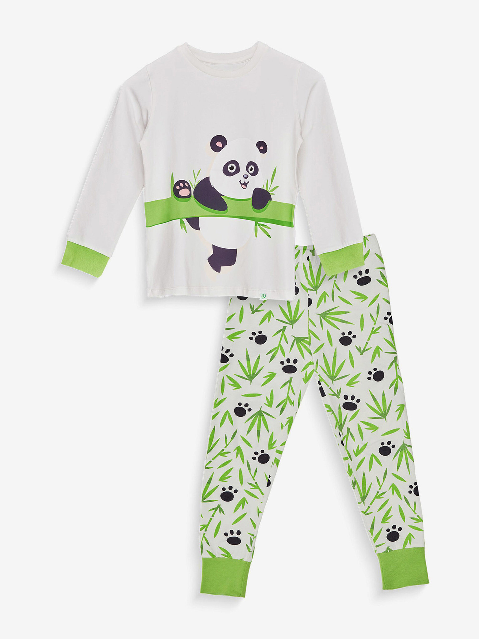 Dedoles Panda a Bambus Kids Pyjama White - Pepit.gr