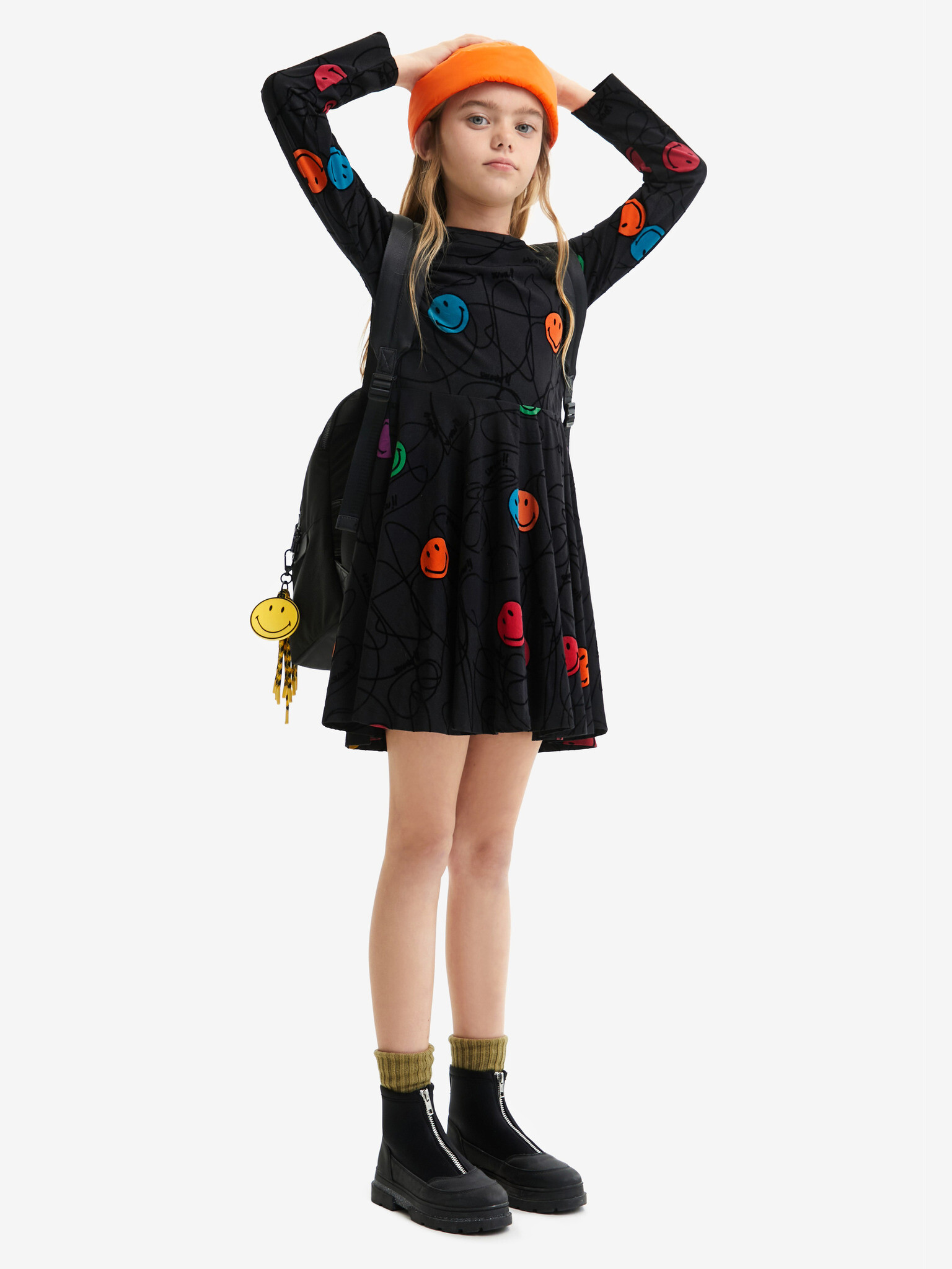 Desigual Alvarez Kids Dress Black - Pepit.gr