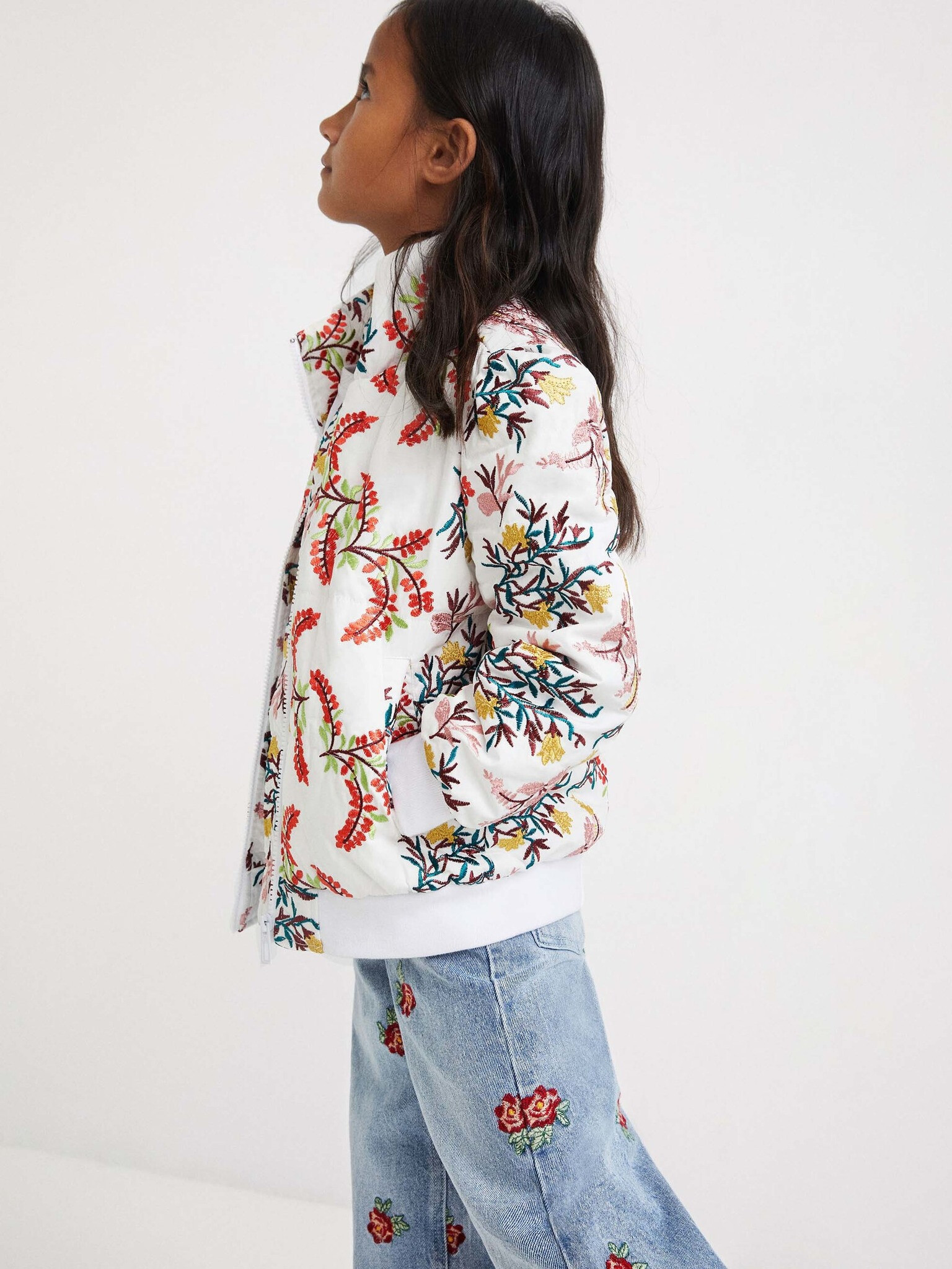 Desigual Cala Kids Jacket White - Pepit.gr