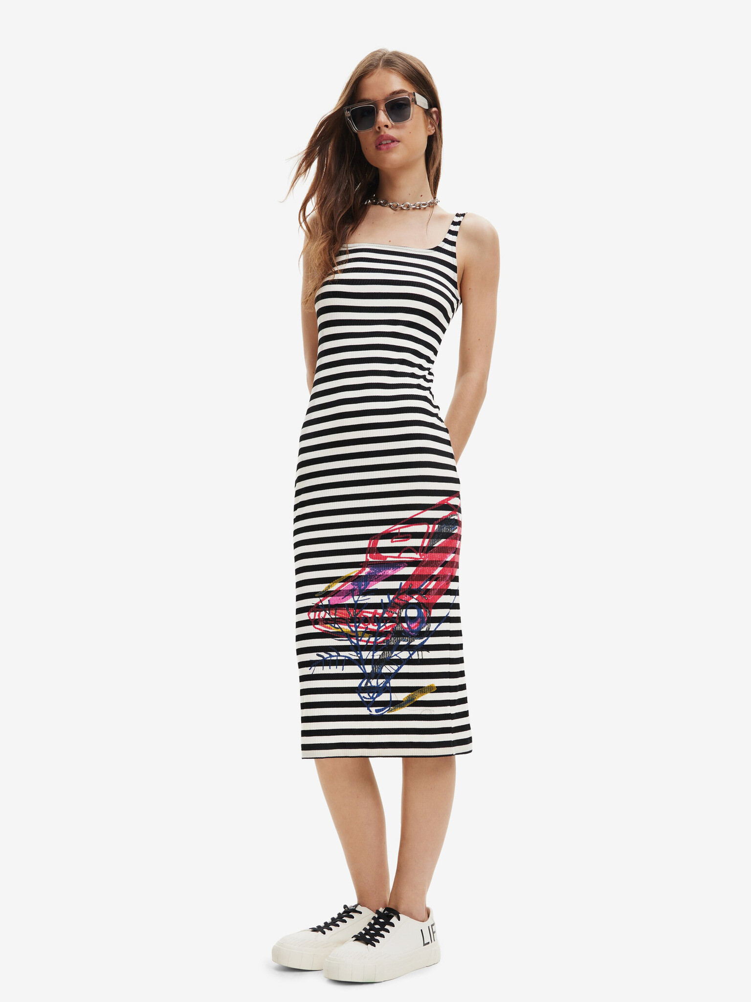 Desigual Carpark Dresses Black - Pepit.gr