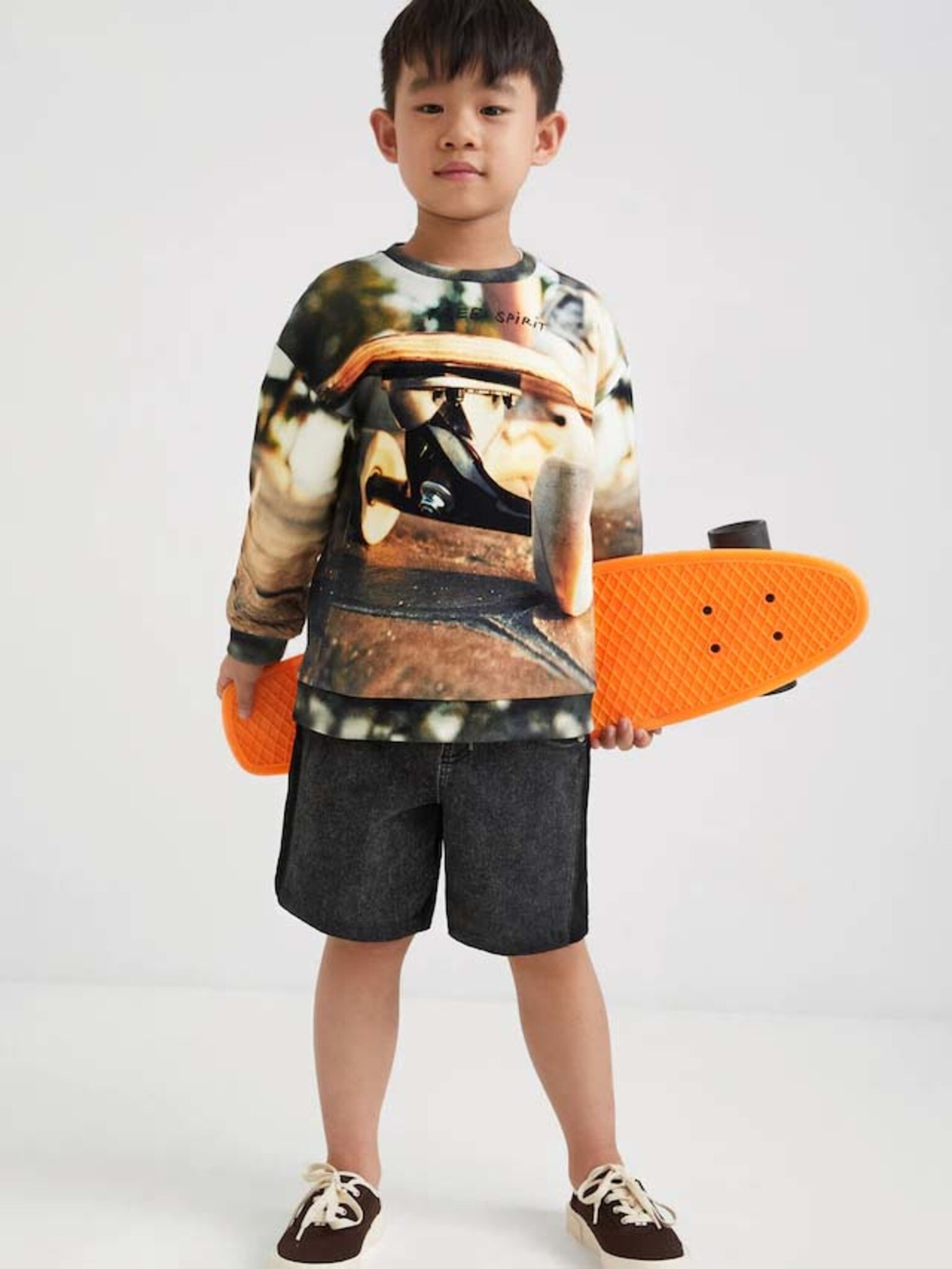 Desigual Cupido Kids Sweatshirt Brown - Pepit.gr