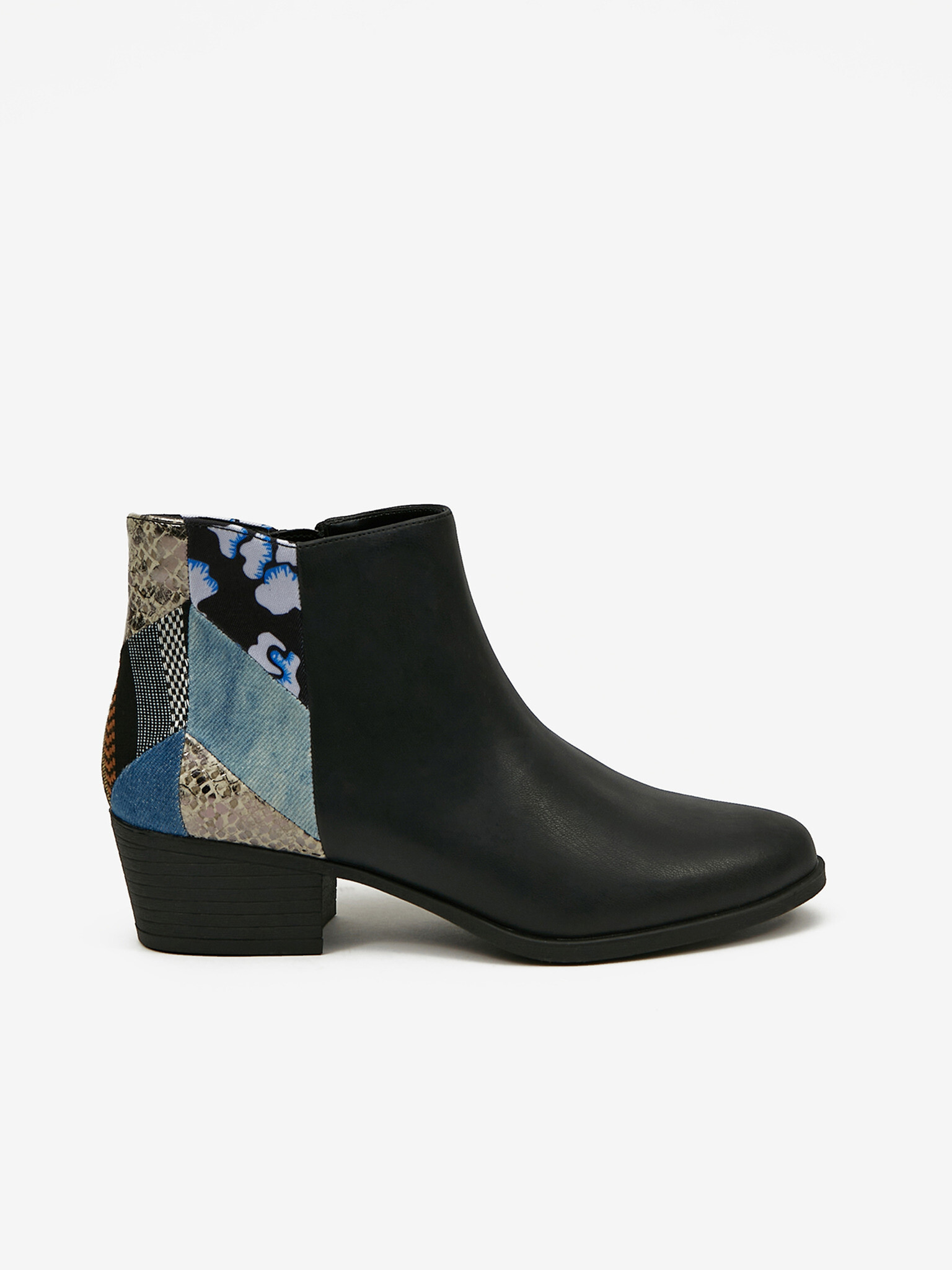 Desigual Dolly Patch Ankle boots Black - Pepit.gr