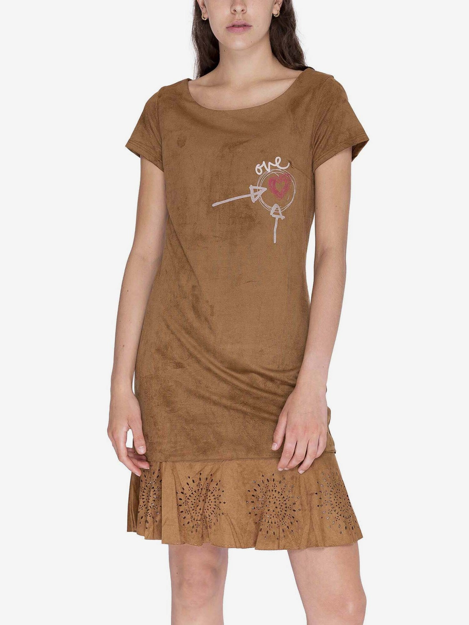 Desigual Dresses Brown - Pepit.gr