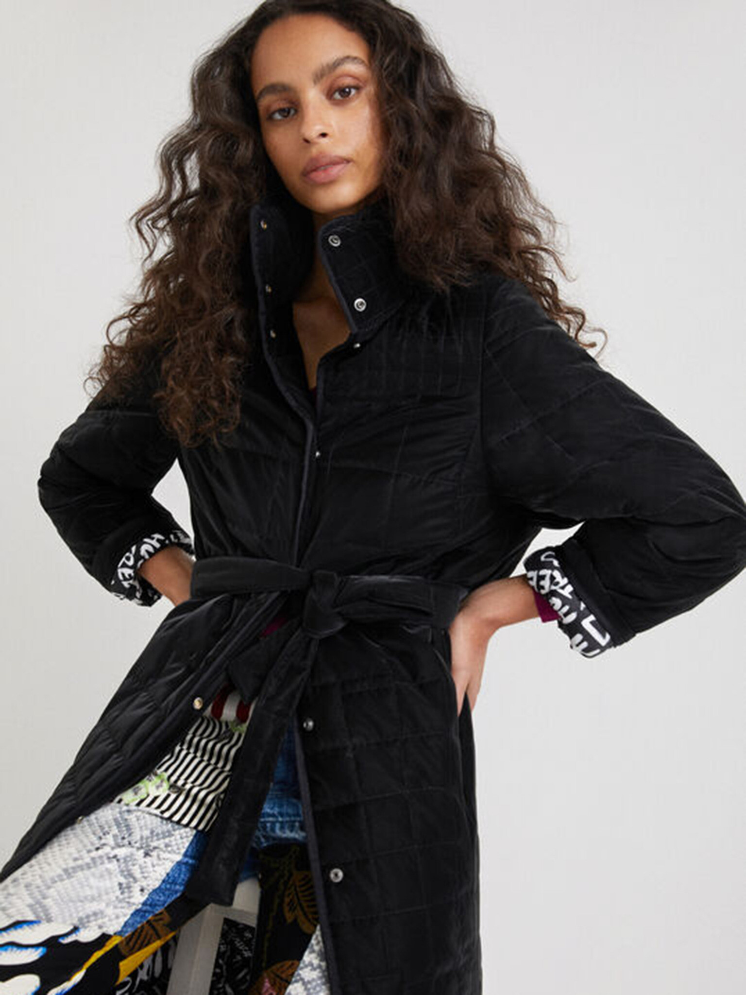 Desigual Granollers Coat Black - Pepit.gr