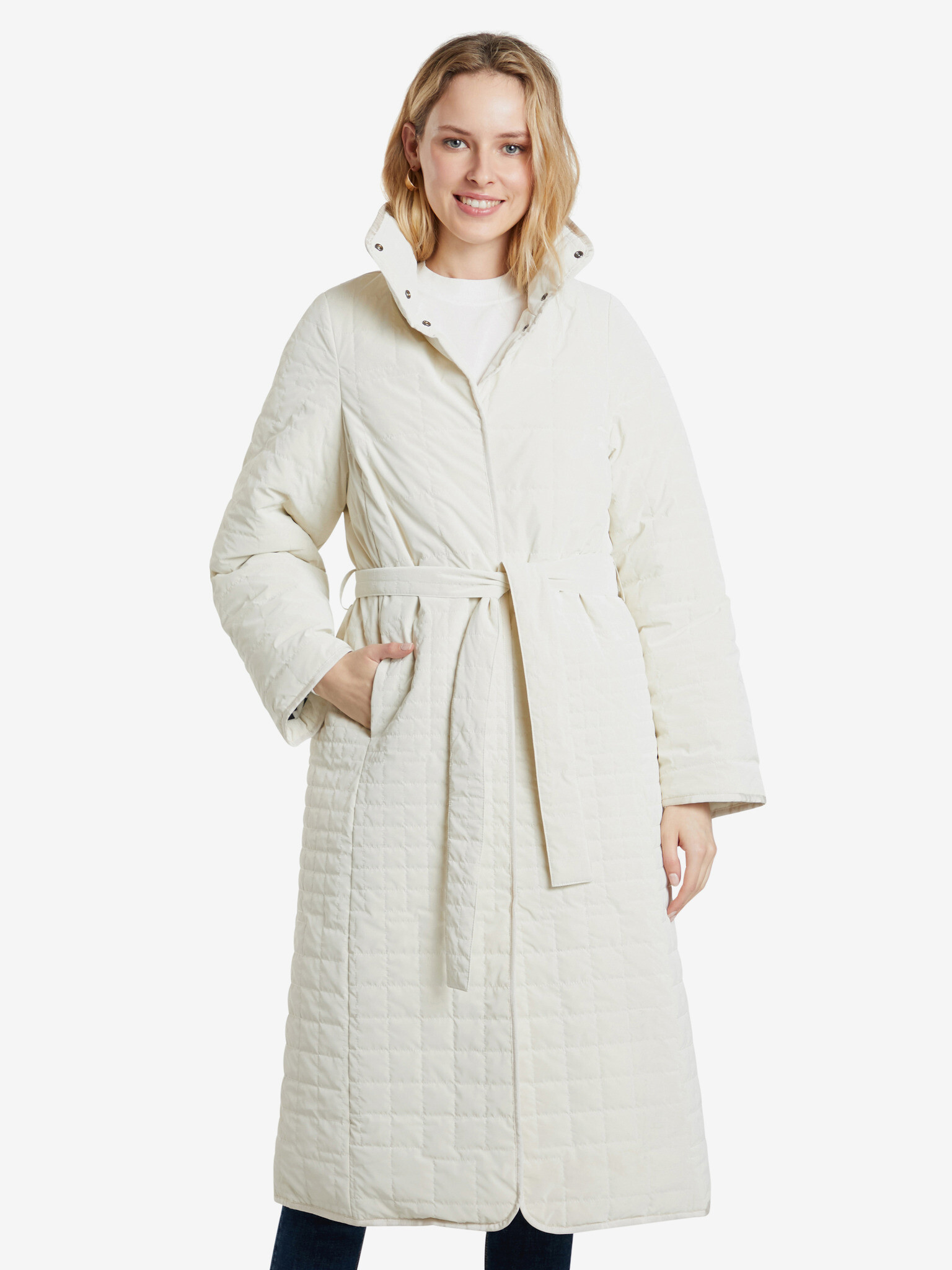 Desigual Granollers Coat White - Pepit.gr