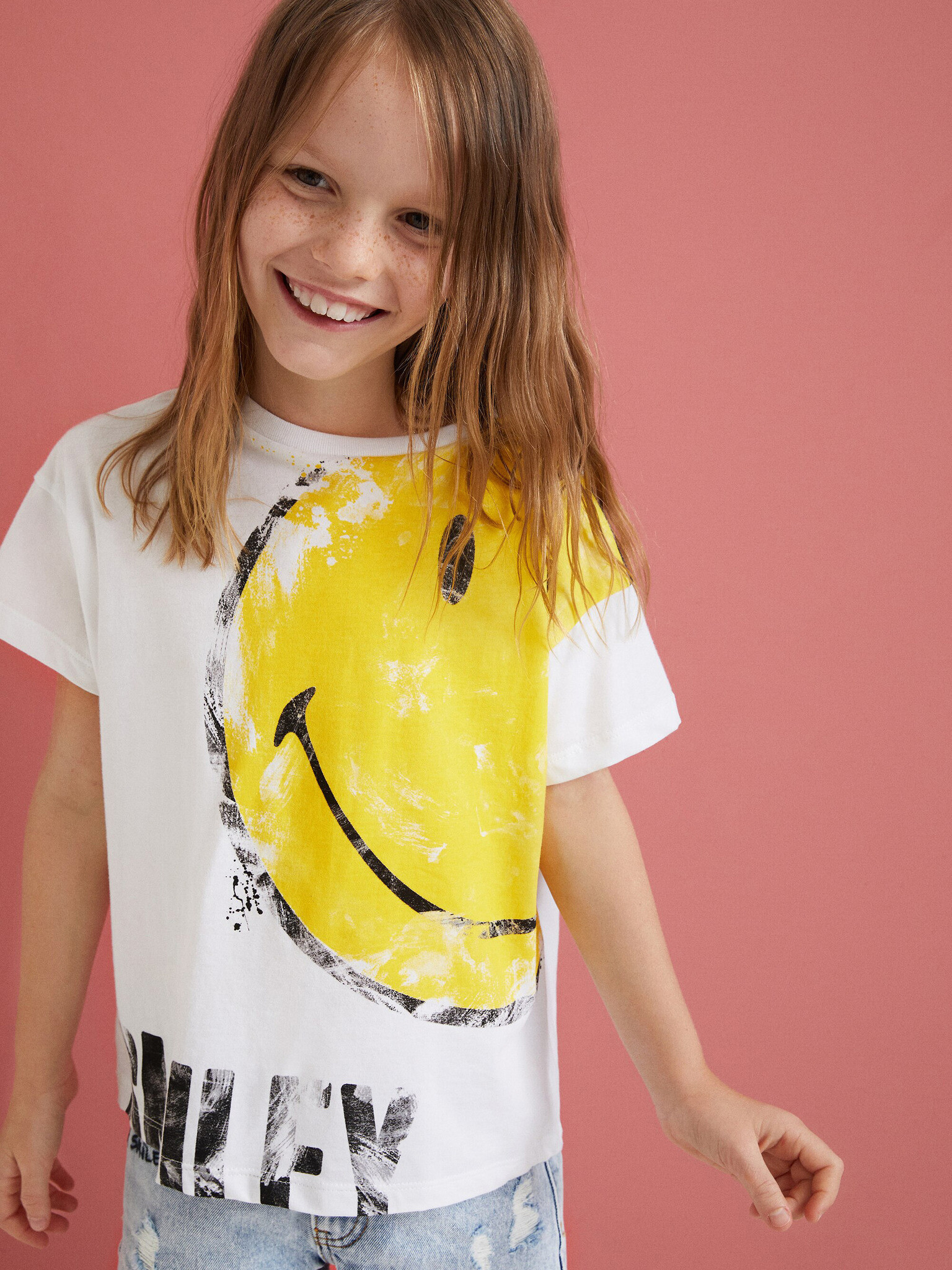 Desigual Hepburn Kids T-shirt White - Pepit.gr