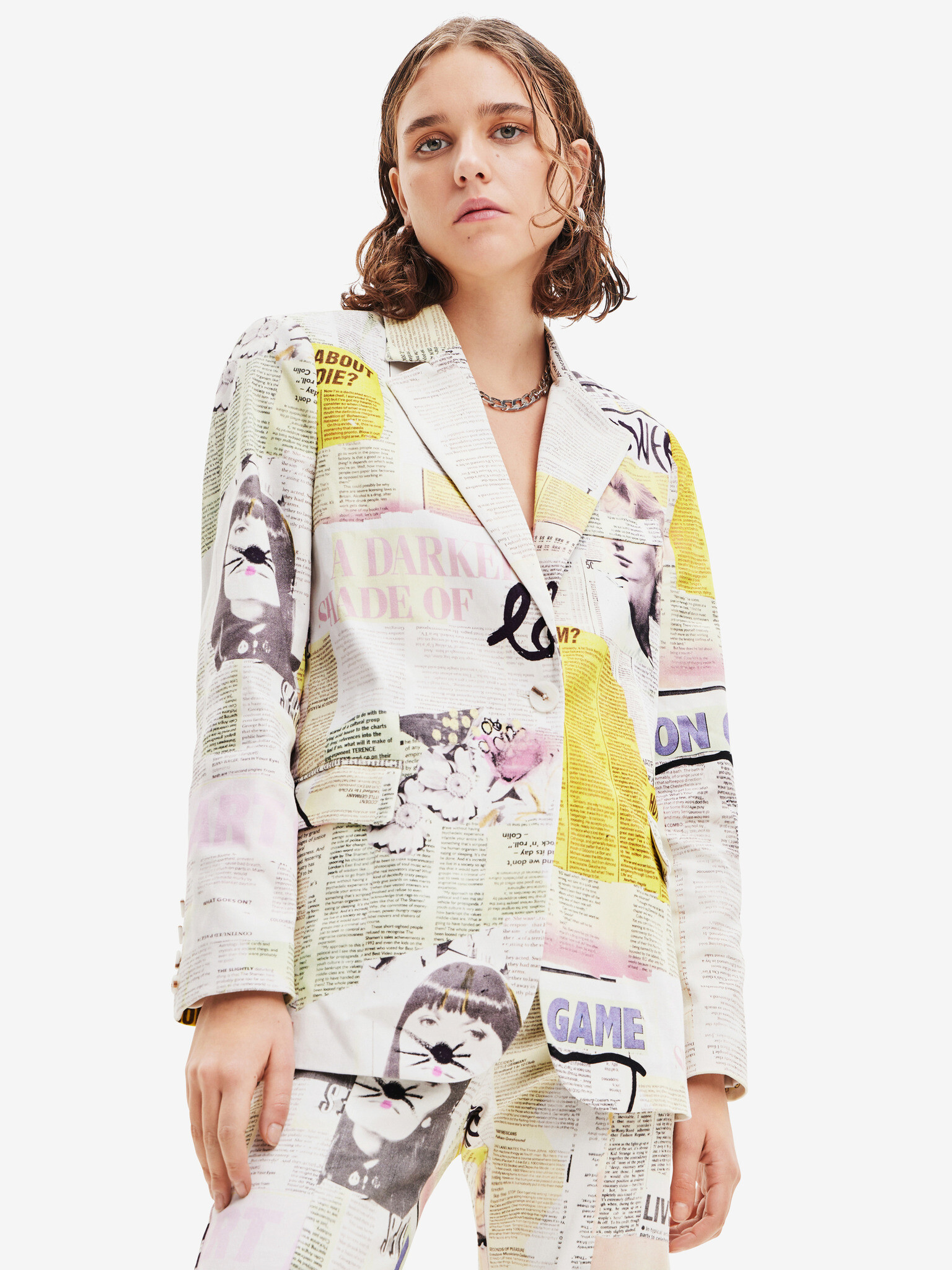 Desigual Lia Jacket White - Pepit.gr