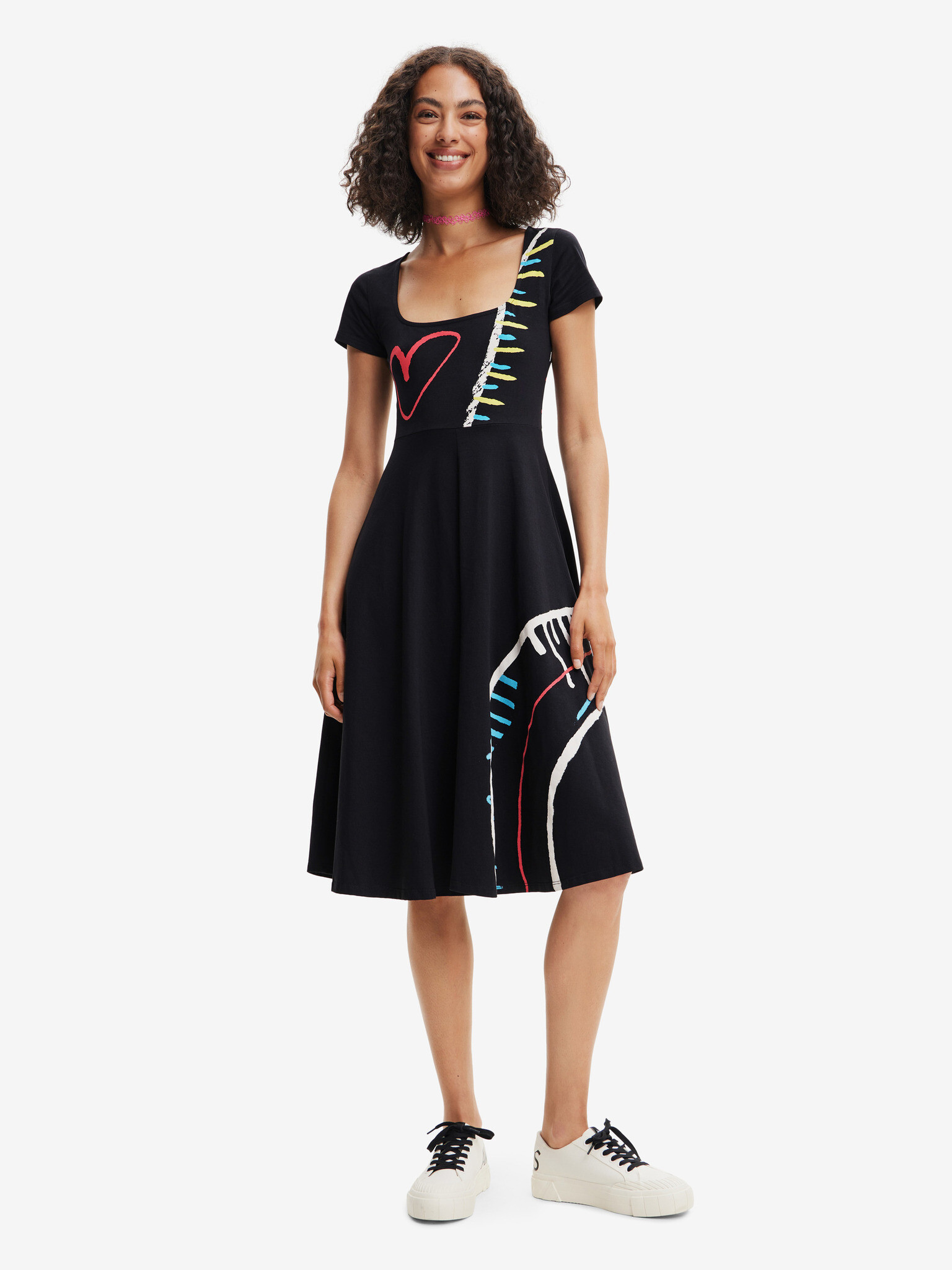 Desigual Lisa Dresses Black - Pepit.gr