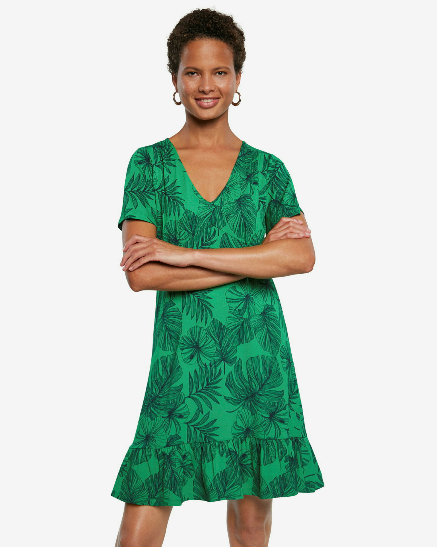 Desigual Nadia Dresses Green - Pepit.gr